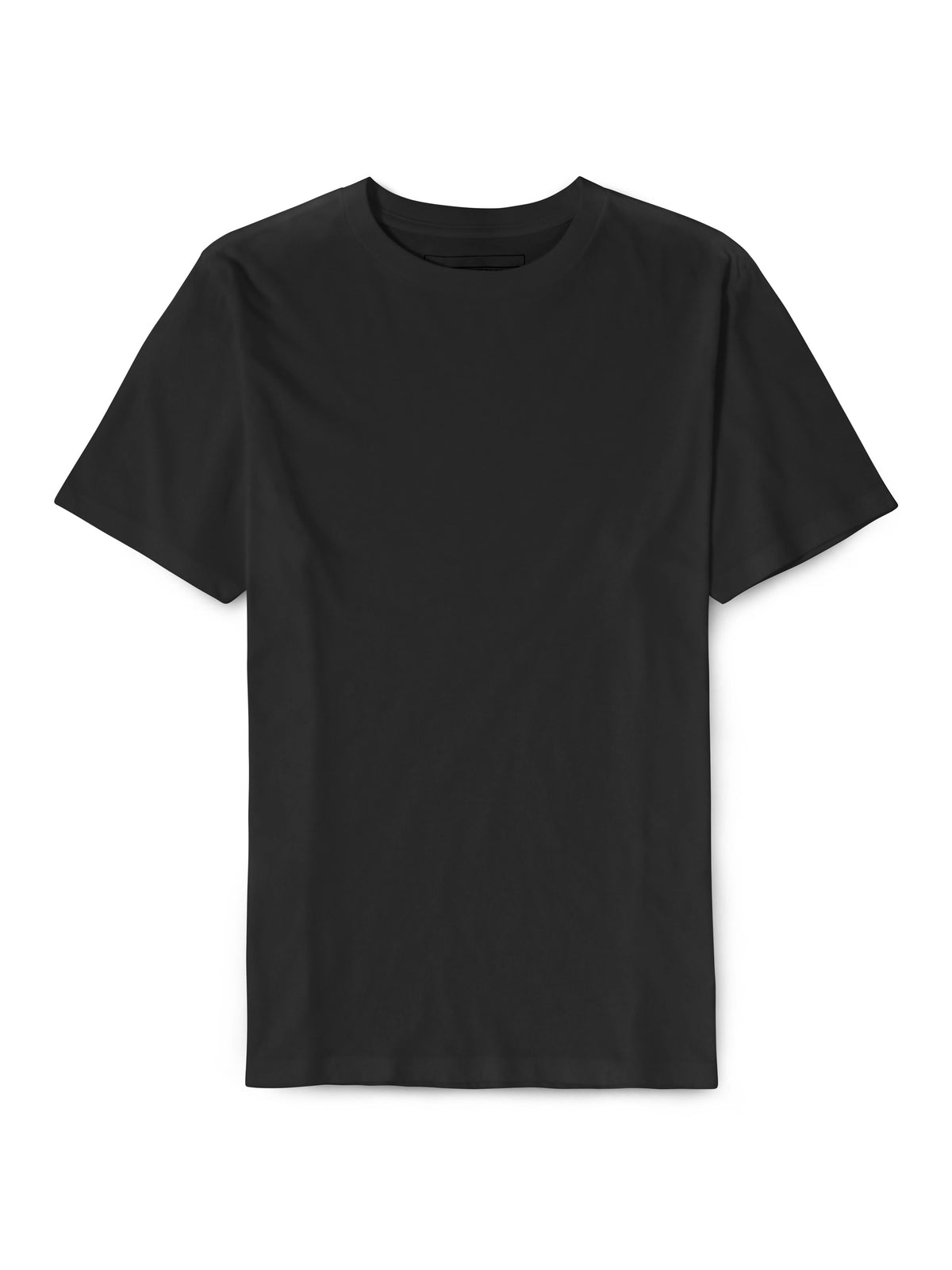 Men’s Lightweight Classic Premium Cotton Short Sleeve Crew Neck T-Shirt in Black - Hat and Beyond blank tee