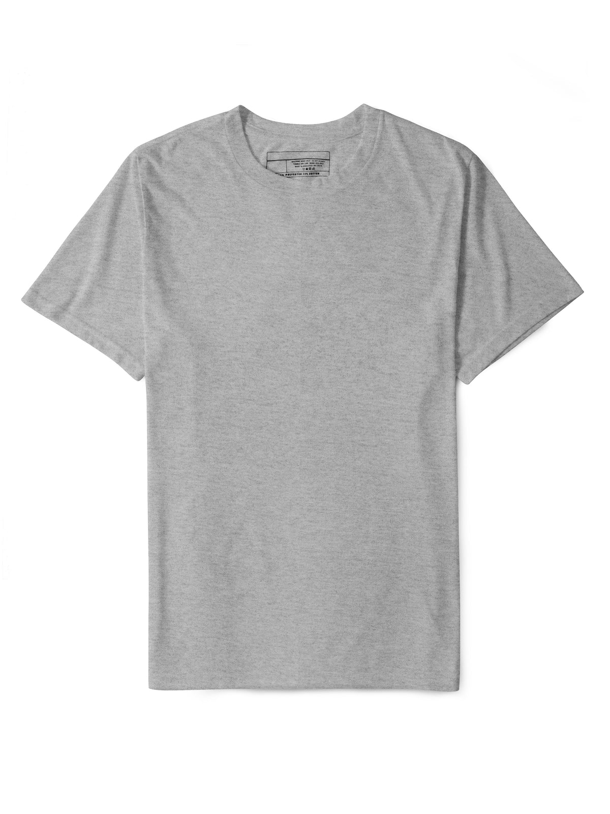 Men’s Quick Dry Moisture Wicking Short Sleeve Crew Neck Athletic T Shirt in Athletic Heather - Hat and Beyond blank tee