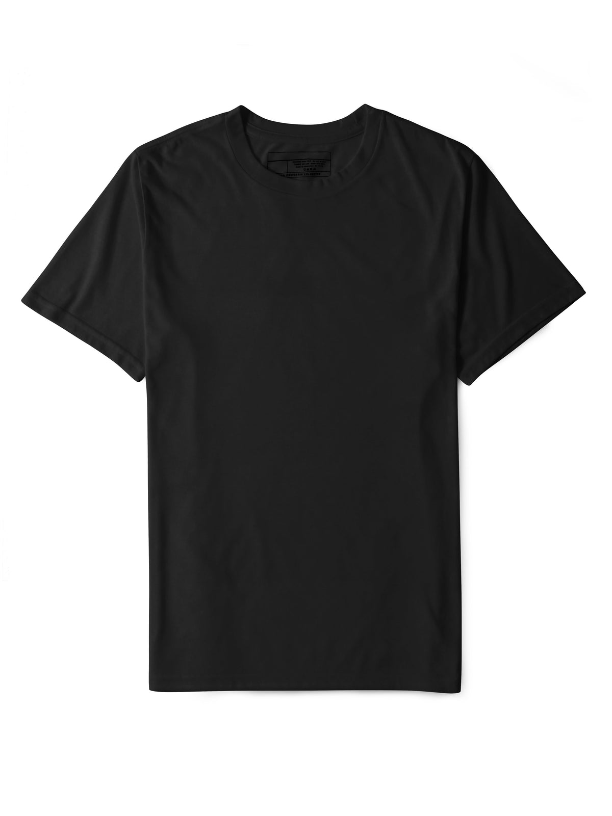 Men’s Quick Dry Moisture Wicking Short Sleeve Crew Neck Athletic T Shirt in Black - Hat and Beyond blank tee
