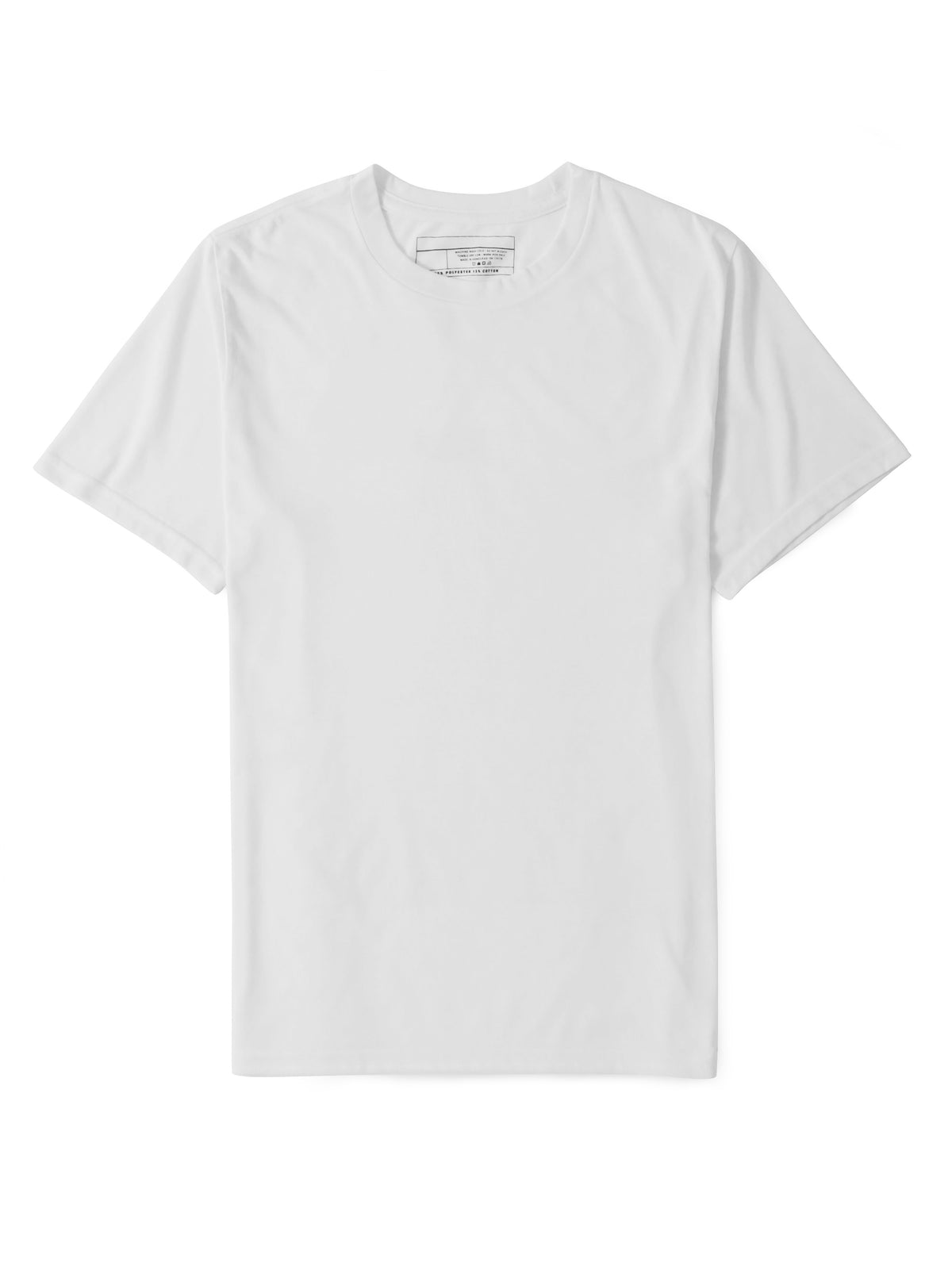 Men’s Quick Dry Moisture Wicking Short Sleeve Crew Neck Athletic T Shirt in White - Hat and Beyond blank tee