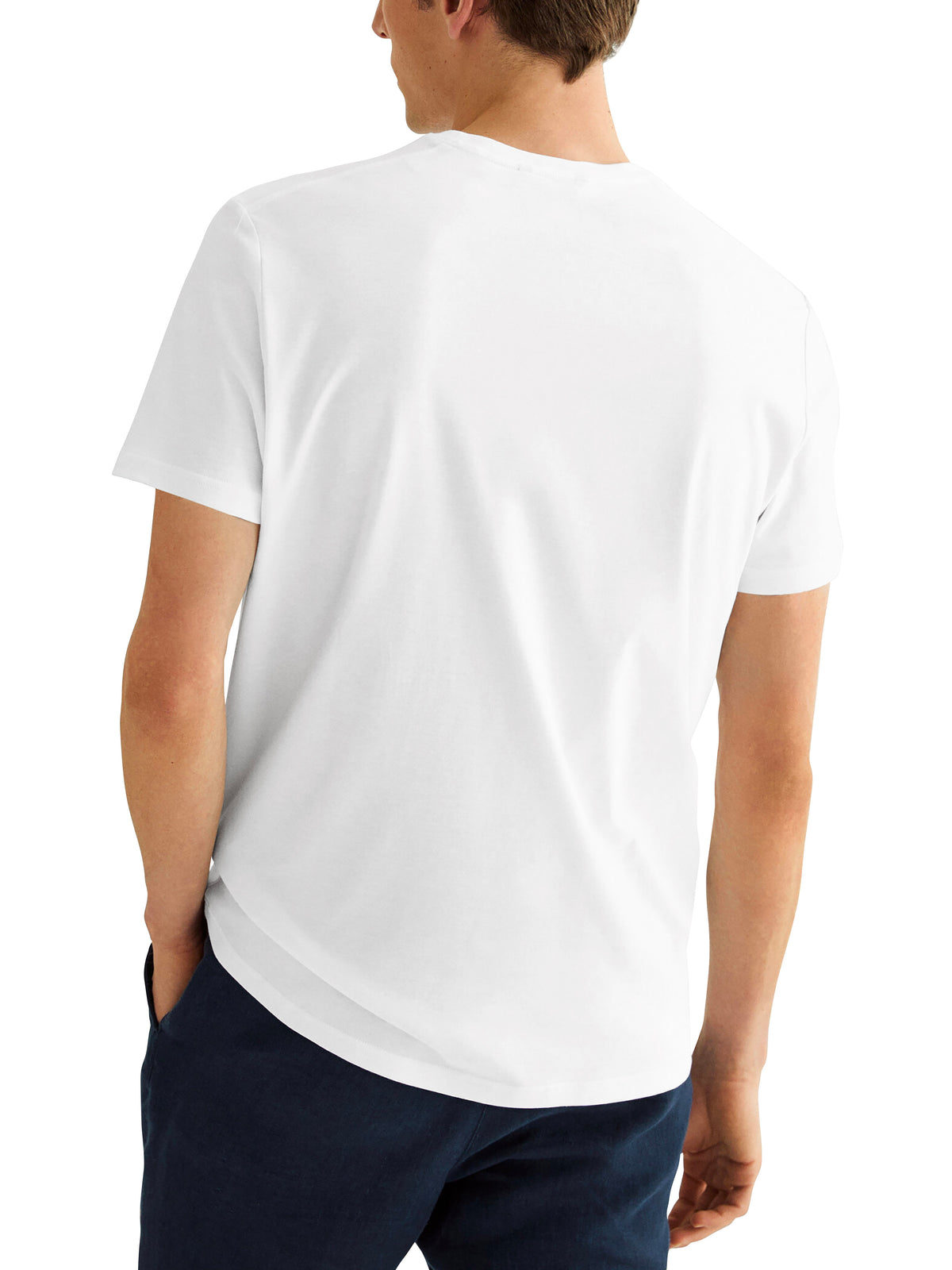 Men’s Quick Dry Moisture Wicking Short Sleeve Crew Neck Athletic T Shirt in White - Hat and Beyond blank tee