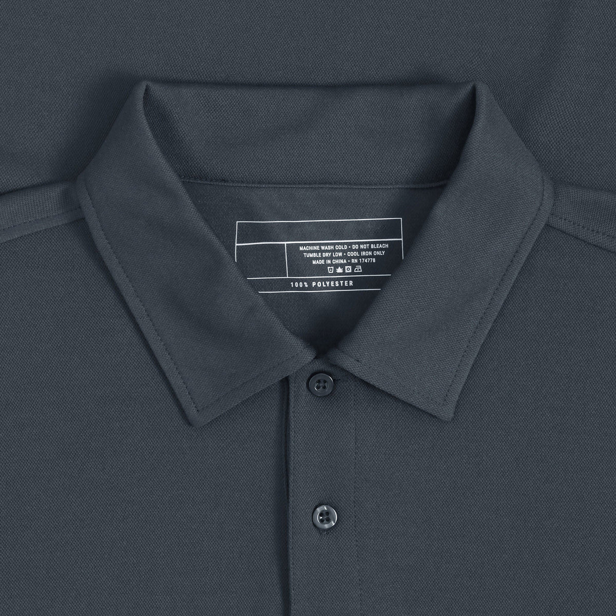 Men’s Premium Quick Dry Polo Collar Shirt Short Sleeve Moisture Wicking Fabric in Dark Gray - Hat and Beyond polo shirt
