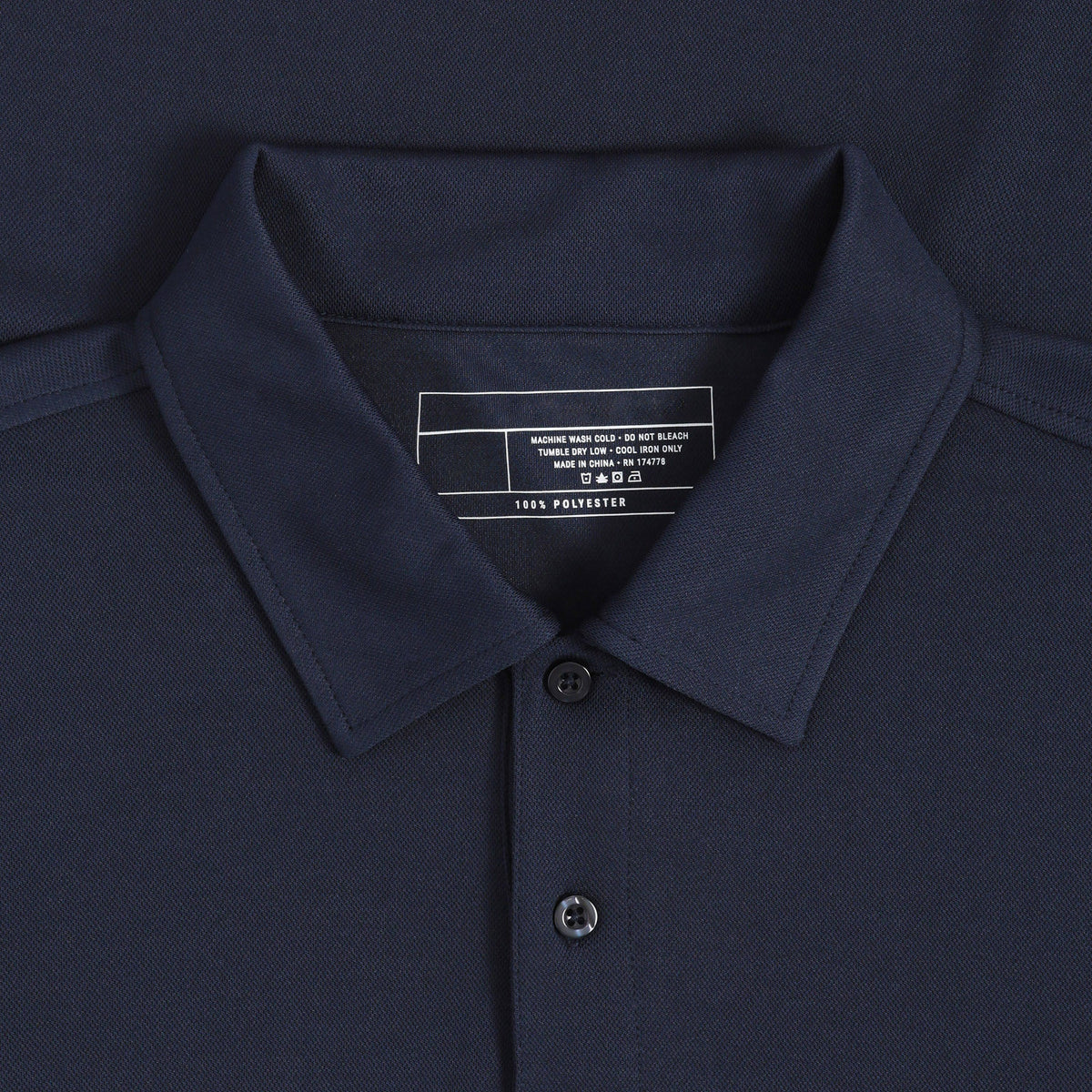 Men’s Premium Quick Dry Polo Collar Shirt Short Sleeve Moisture Wicking Fabric in Navy - Hat and Beyond polo shirt