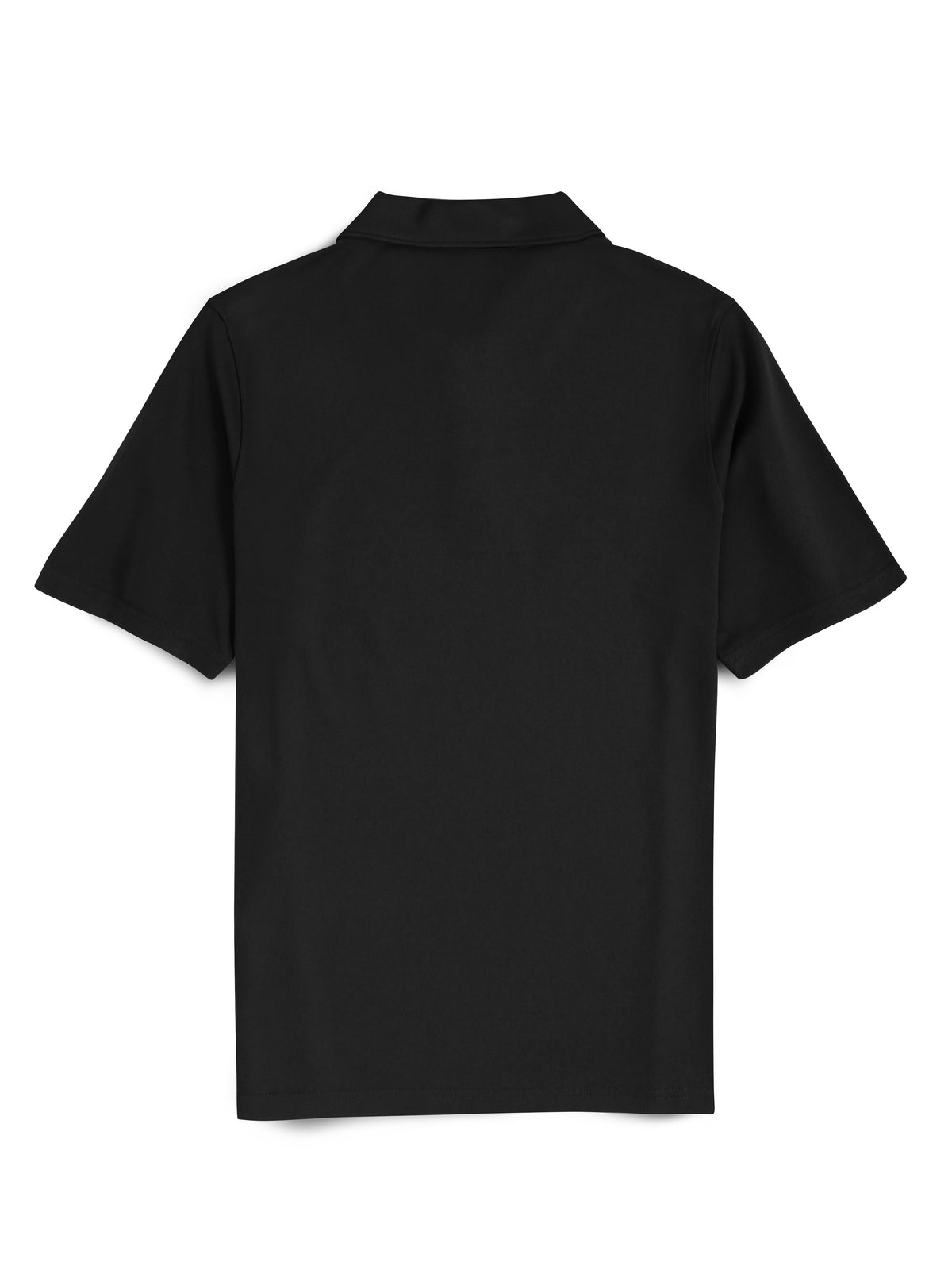 Men’s Premium Quick Dry Polo Collar Shirt Short Sleeve Moisture Wicking Fabric in Black - Hat and Beyond polo shirt