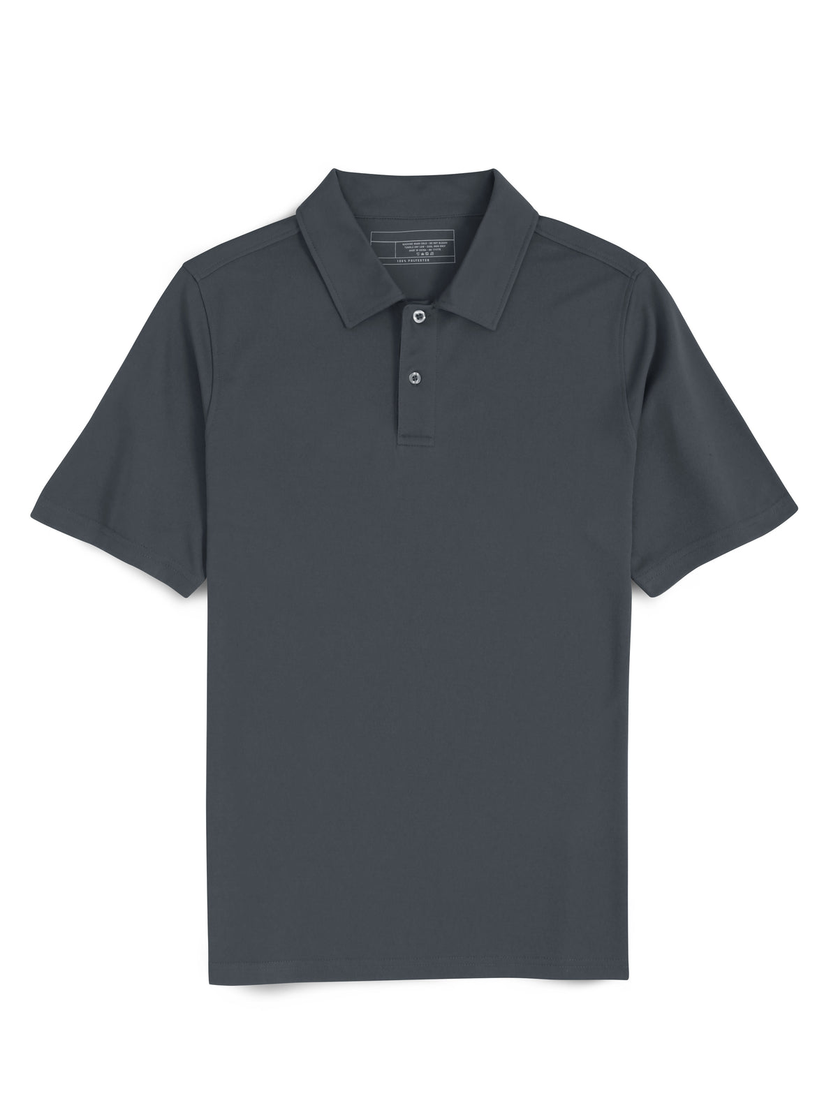 Men’s Premium Quick Dry Polo Collar Shirt Short Sleeve Moisture Wicking Fabric in Dark Gray - Hat and Beyond polo shirt