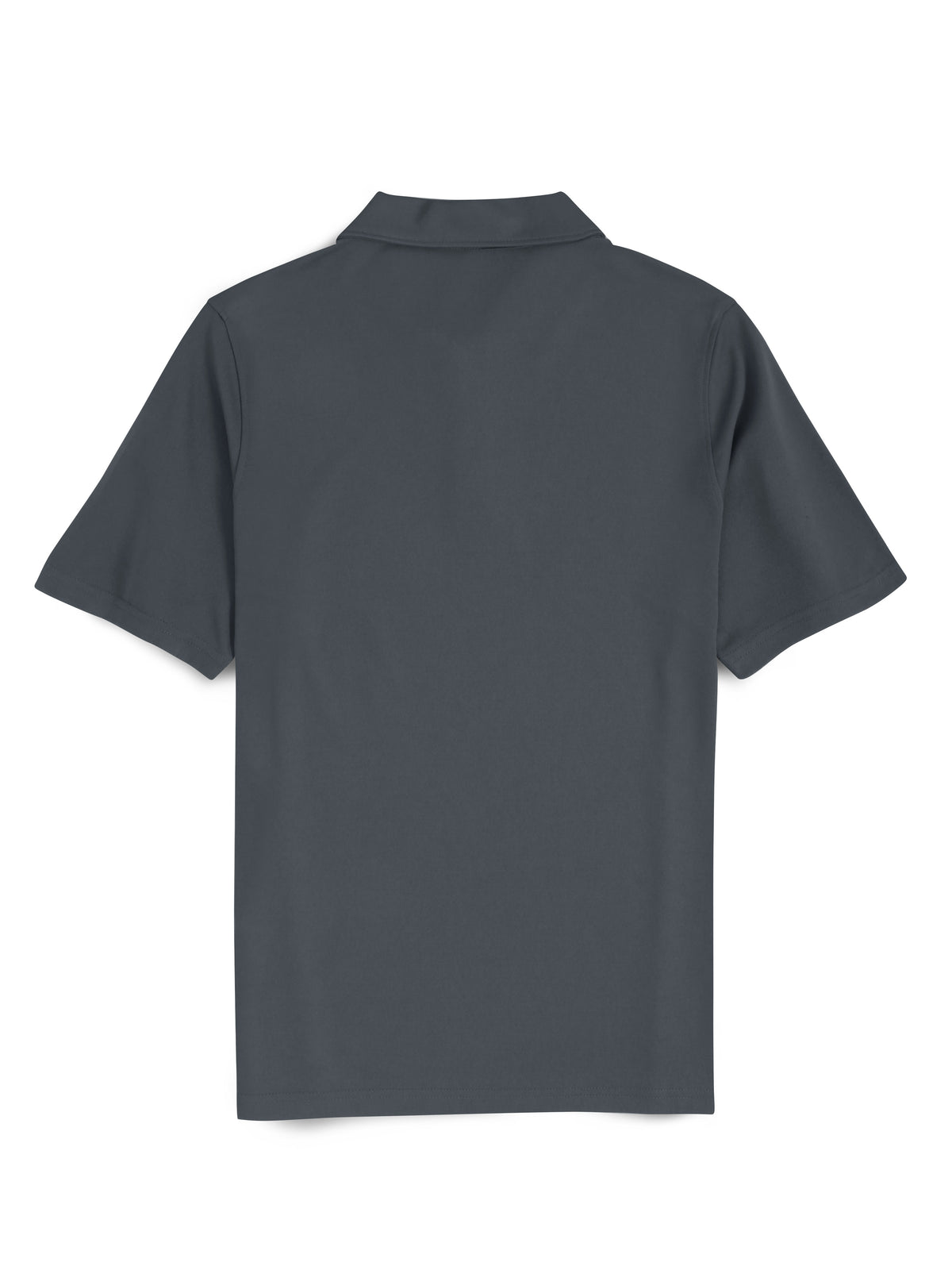 Men’s Premium Quick Dry Polo Collar Shirt Short Sleeve Moisture Wicking Fabric in Dark Gray - Hat and Beyond polo shirt