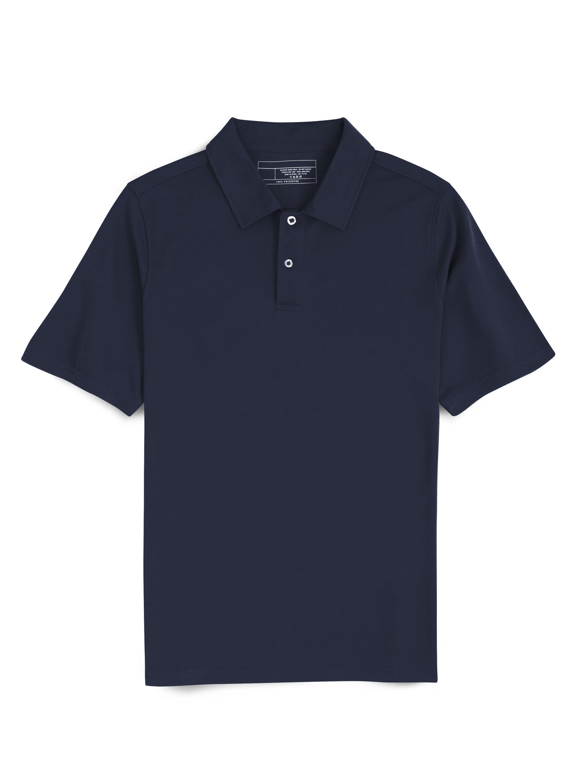 Men’s Premium Quick Dry Polo Collar Shirt Short Sleeve Moisture Wicking Fabric in Navy - Hat and Beyond polo shirt