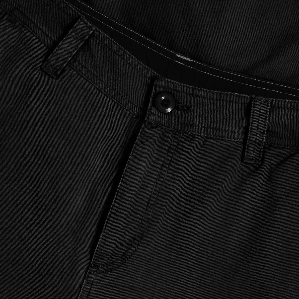 Men’s Premium Cotton Classic Chino Shorts with Pocket 2-Pack in Black/Khaki - Hat and Beyond casual shorts