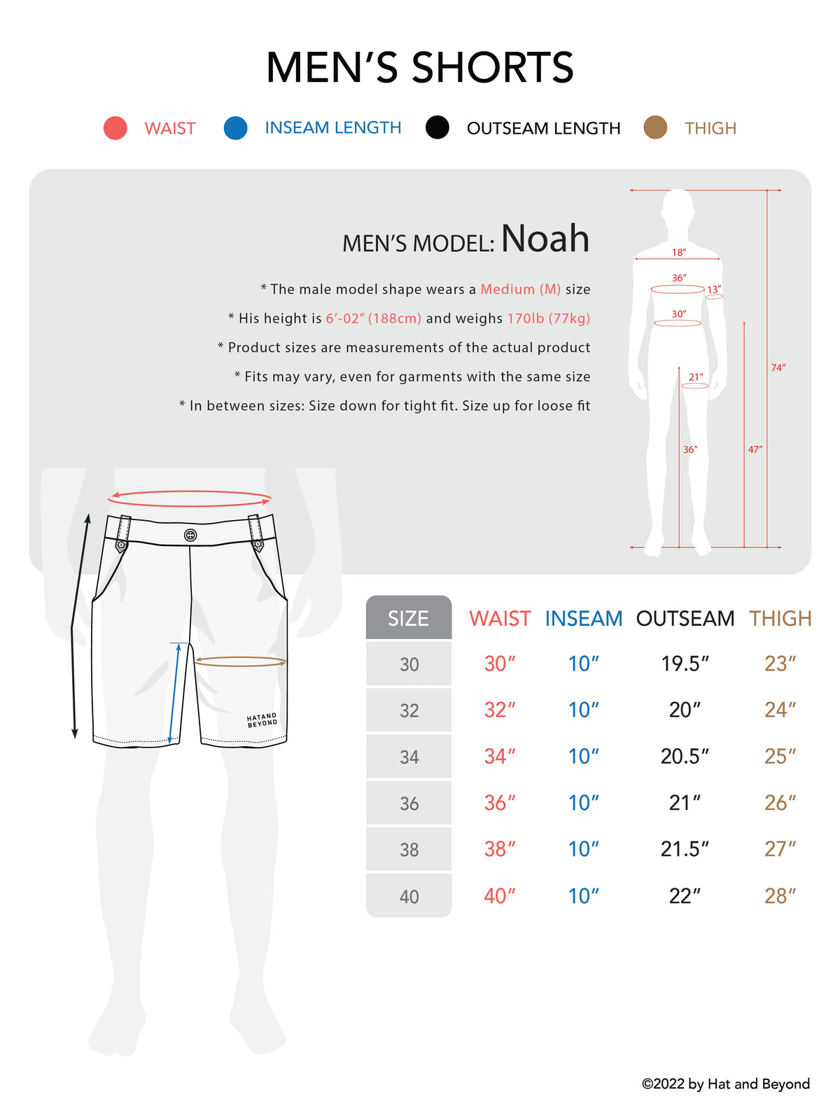 Men’s Premium Cotton Classic Chino Shorts with Pocket 2-Pack in Mens Premium Cotton Classic Chino Shorts with Pocket 2-Pack - Hat and Beyond - Hat and Beyond casual shorts
