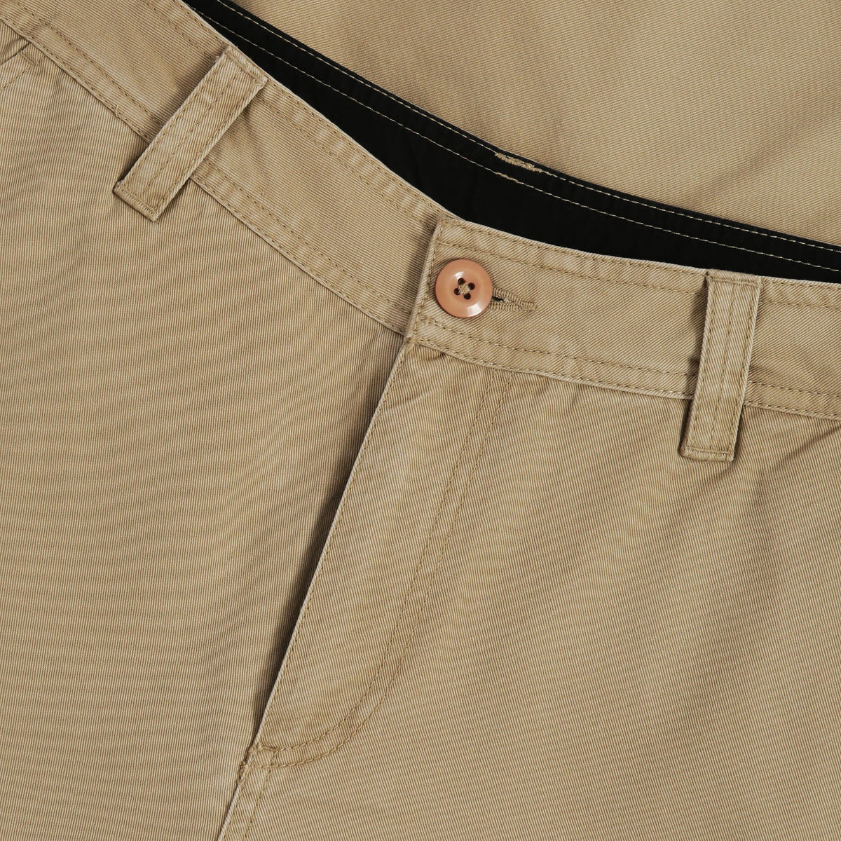 Men’s Premium Cotton Classic Chino Shorts with Pocket 2-Pack in Black/Khaki - Hat and Beyond casual shorts