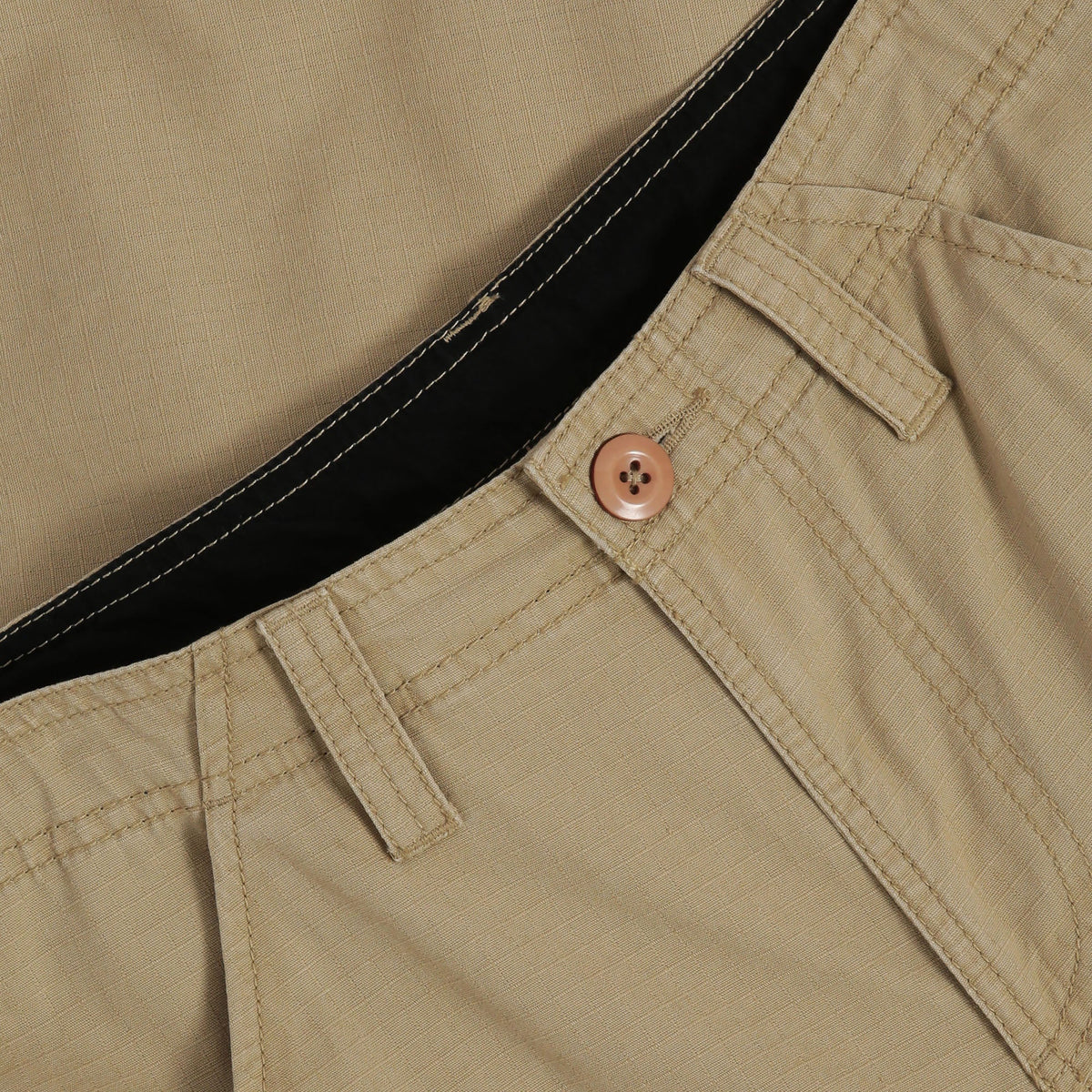 Men’s Casual Comfortable Lightweight Multi Pocket Cargo Shorts 2-Pack in Black/Khaki - Hat and Beyond casual shorts