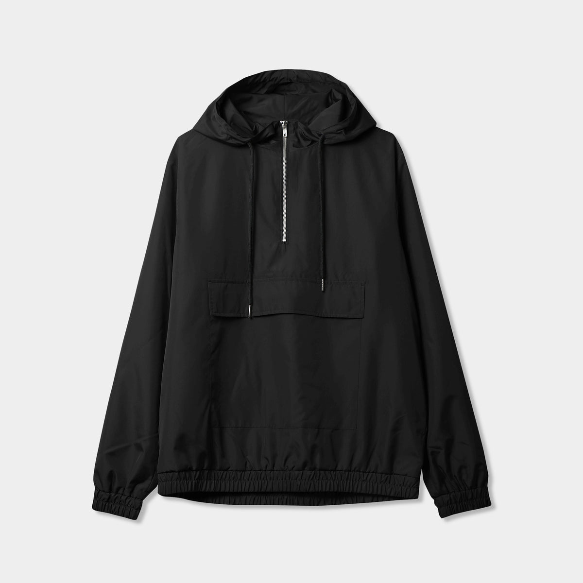 Men’s Half Zip Anorak Jacket in anorak_anoraks_north face fanorak_fanorak_north face anorak_carhartt anorak_anorak windbreaker_waterproof anorak_ski anorak_Black - Hat and Beyond o