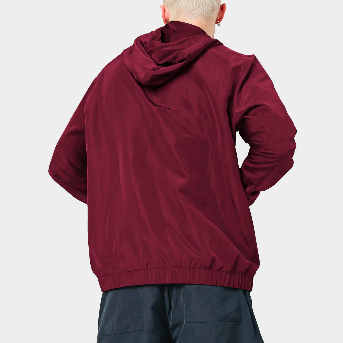 Men’s Half Zip Anorak Jacket in anorak_anoraks_north face fanorak_fanorak_north face anorak_carhartt anorak_anorak windbreaker_waterproof anorak_ski anorak_Burgundy - Hat and Beyon