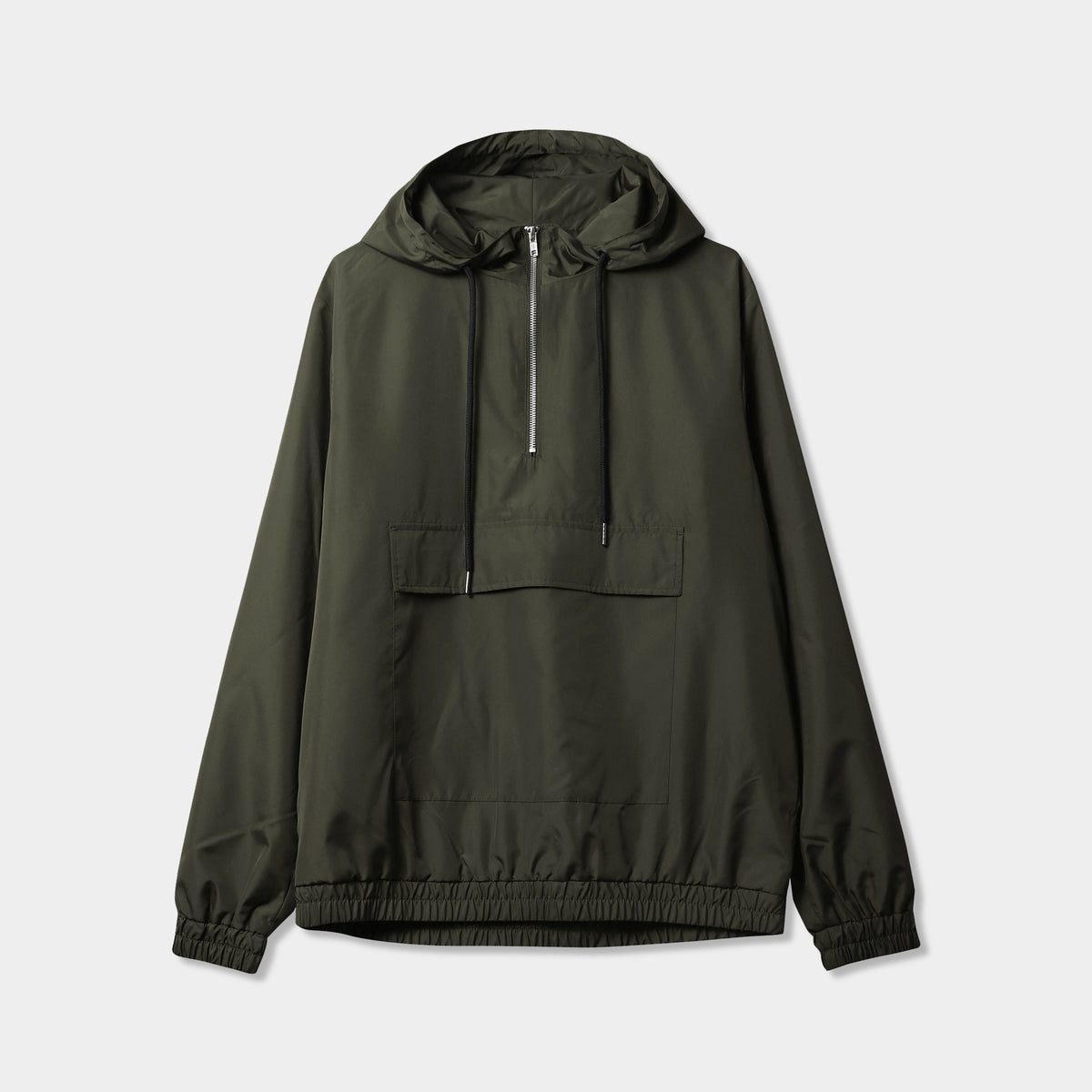 Men’s Half Zip Anorak Jacket in anorak_anoraks_north face fanorak_fanorak_north face anorak_carhartt anorak_anorak windbreaker_waterproof anorak_ski anorak_Olive - Hat and Beyond o