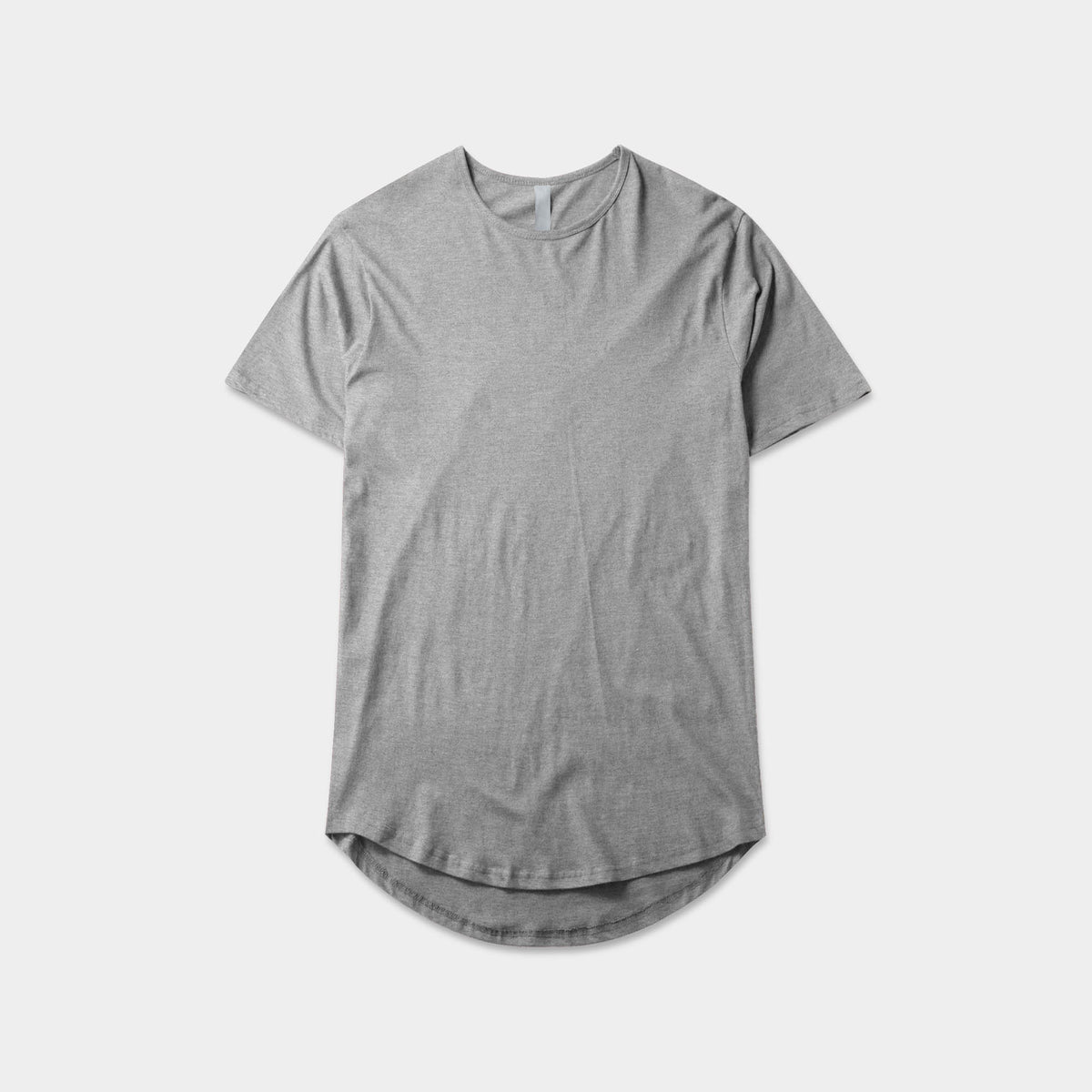Men’s Longline T-Shirt in Gray - Hat and Beyond blank tee