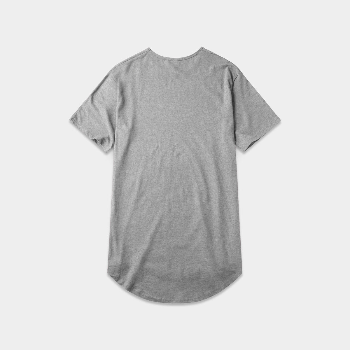 Men’s Longline T-Shirt in Gray - Hat and Beyond blank tee
