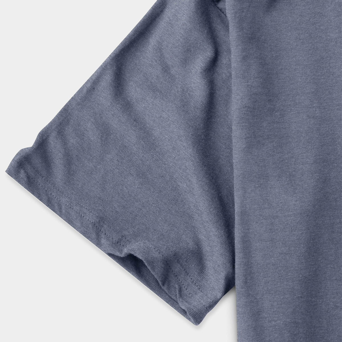 Men’s Longline T-Shirt in Heather Shale Blue - Hat and Beyond blank tee