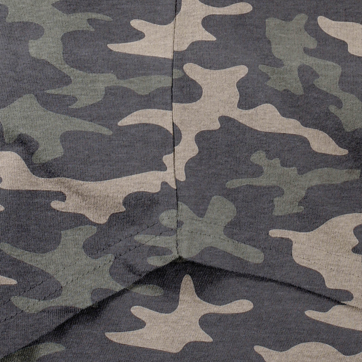 Men’s Longline T-Shirt in Khaki Camo - Hat and Beyond blank tee