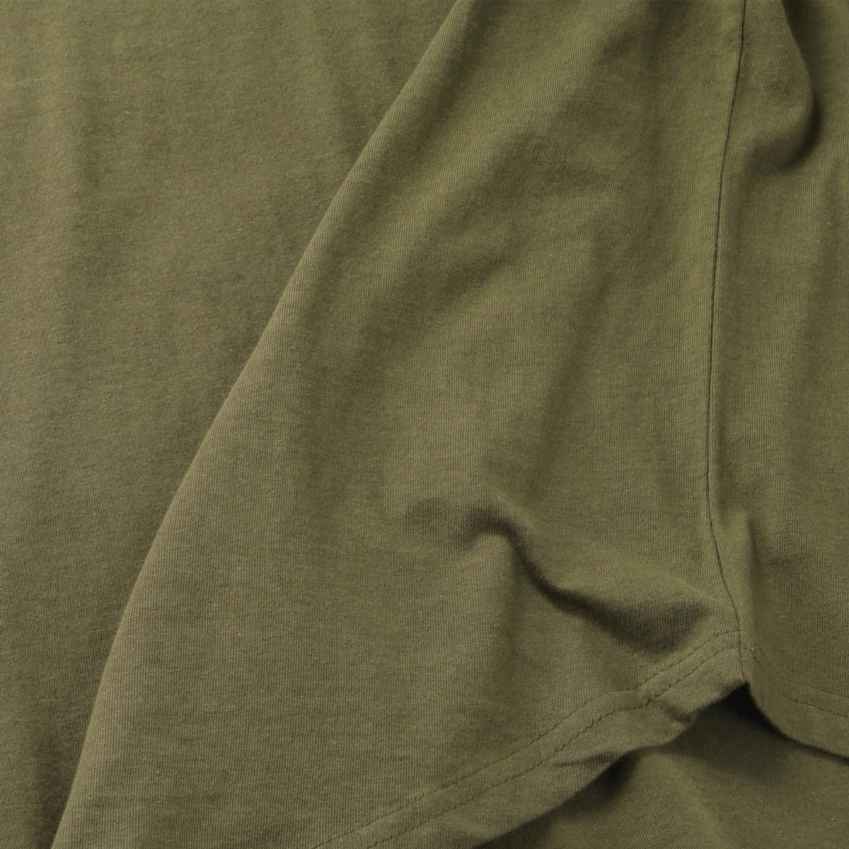 Men’s Longline T-Shirt in Military Green - Hat and Beyond blank tee