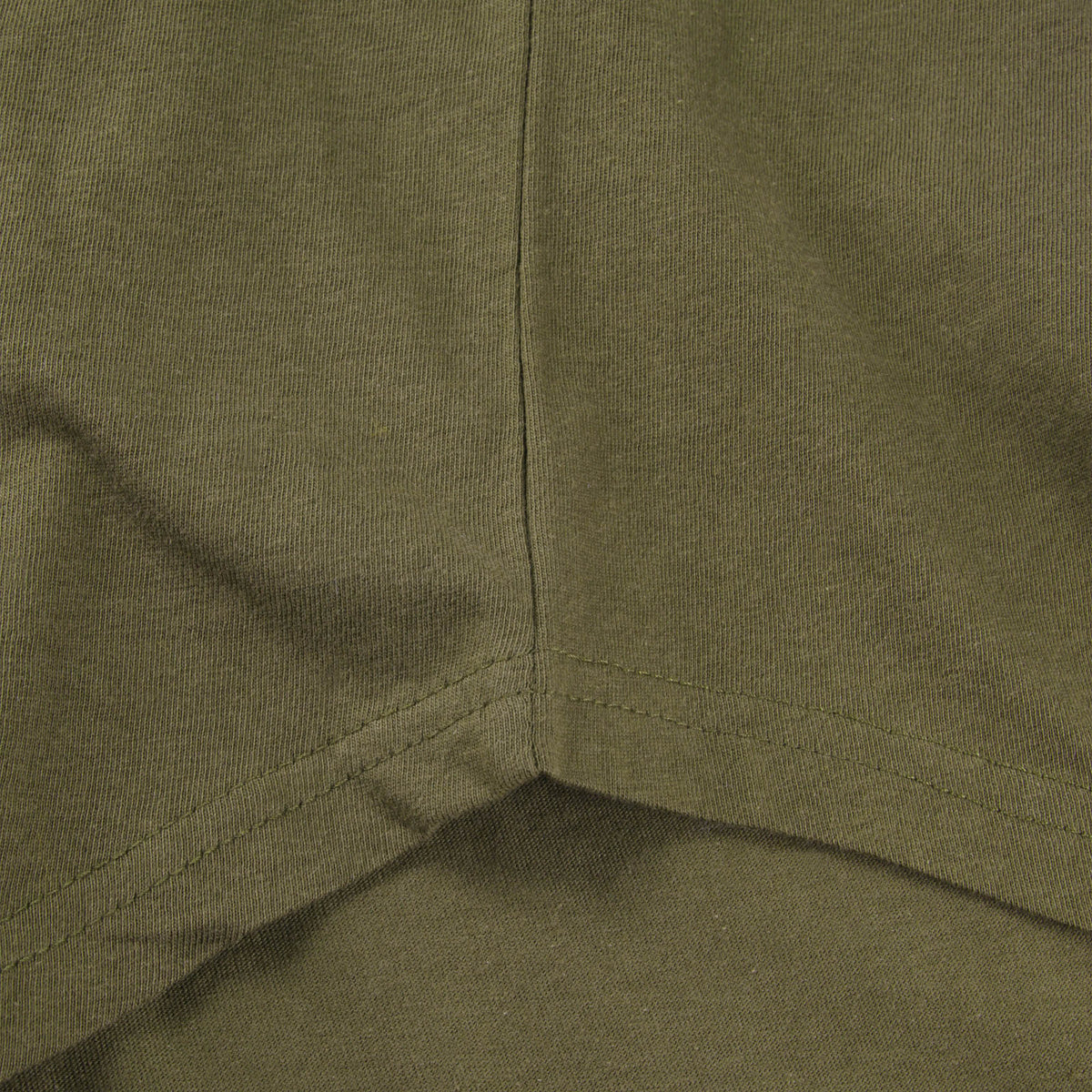 Men’s Longline T-Shirt in Military Green - Hat and Beyond blank tee