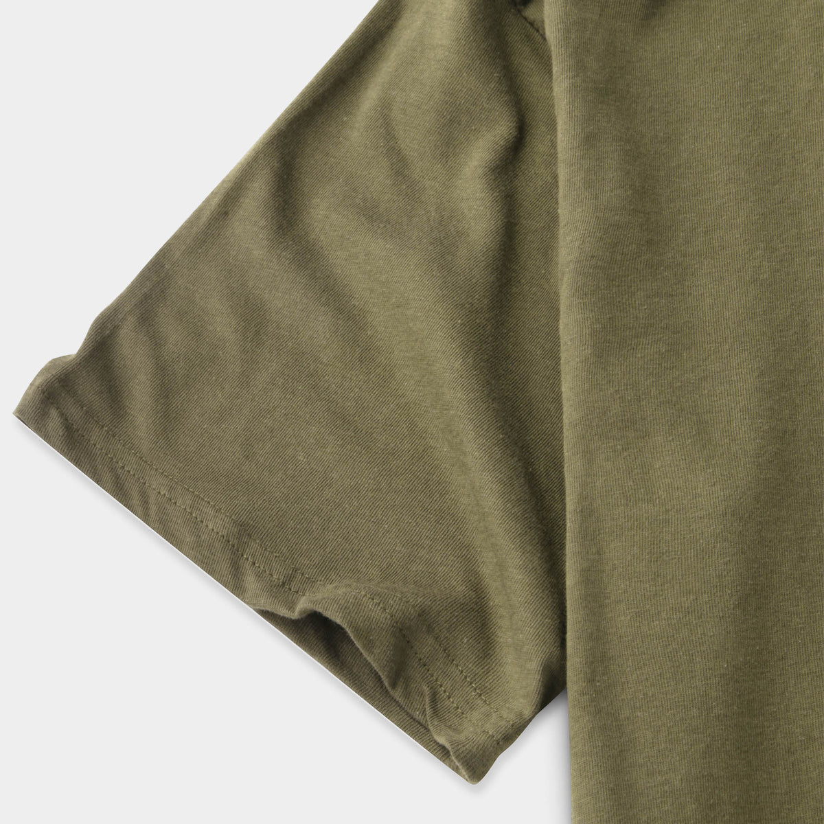 Men’s Longline T-Shirt in Military Green - Hat and Beyond blank tee