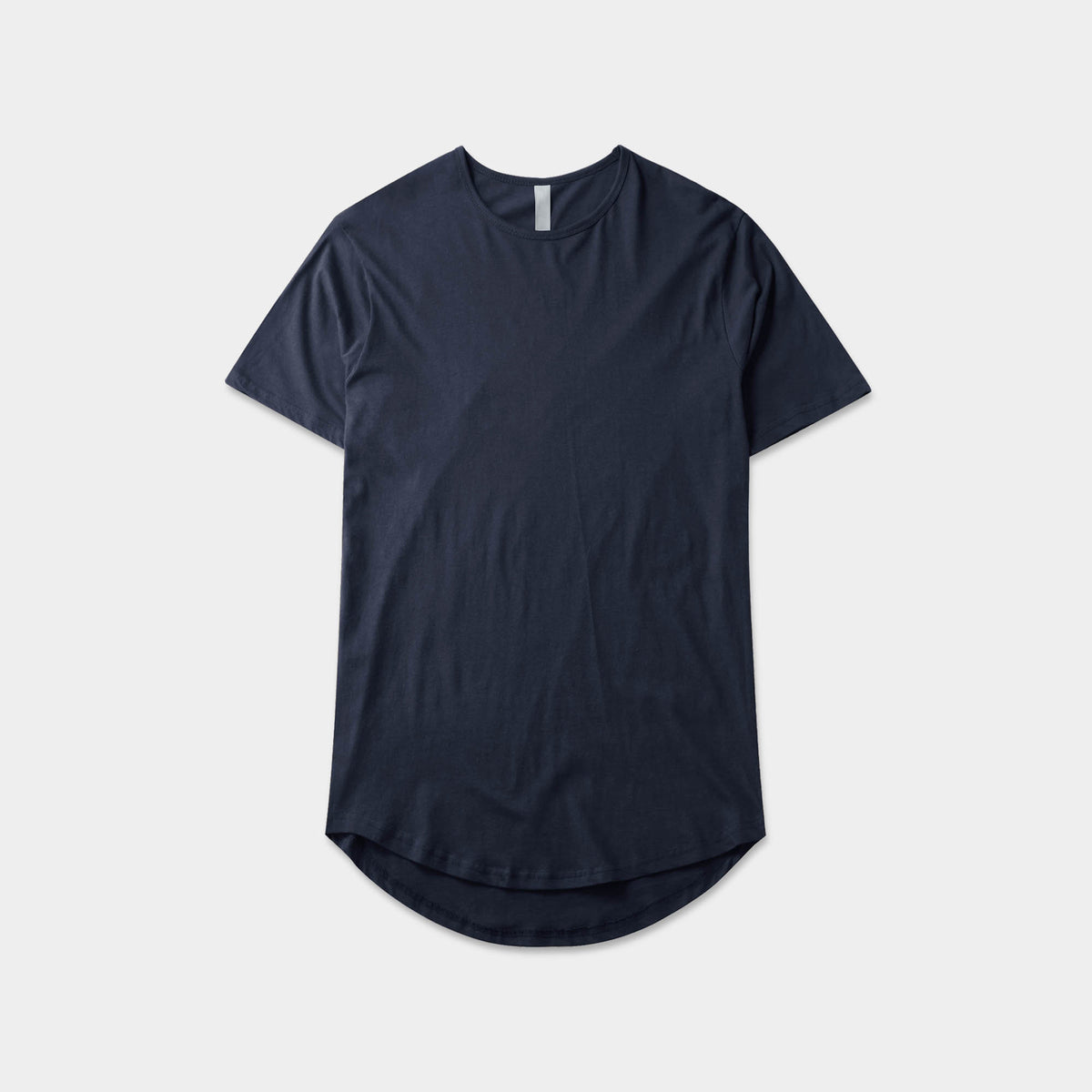 Men’s Longline T-Shirt in Navy - Hat and Beyond blank tee