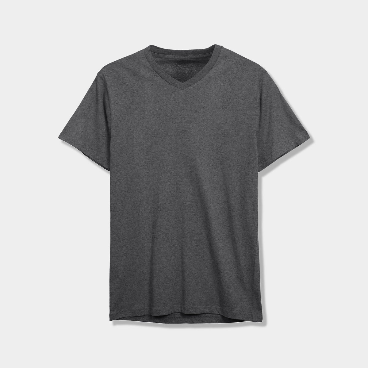 Men’s V-Neck T-Shirt in v neck men_v neck t shirts for men_best v neck t shirts mens_mens deep v neck t shirts_v neck shirt mens_best v neck undershirt_Charcoal - Hat and Beyond bl