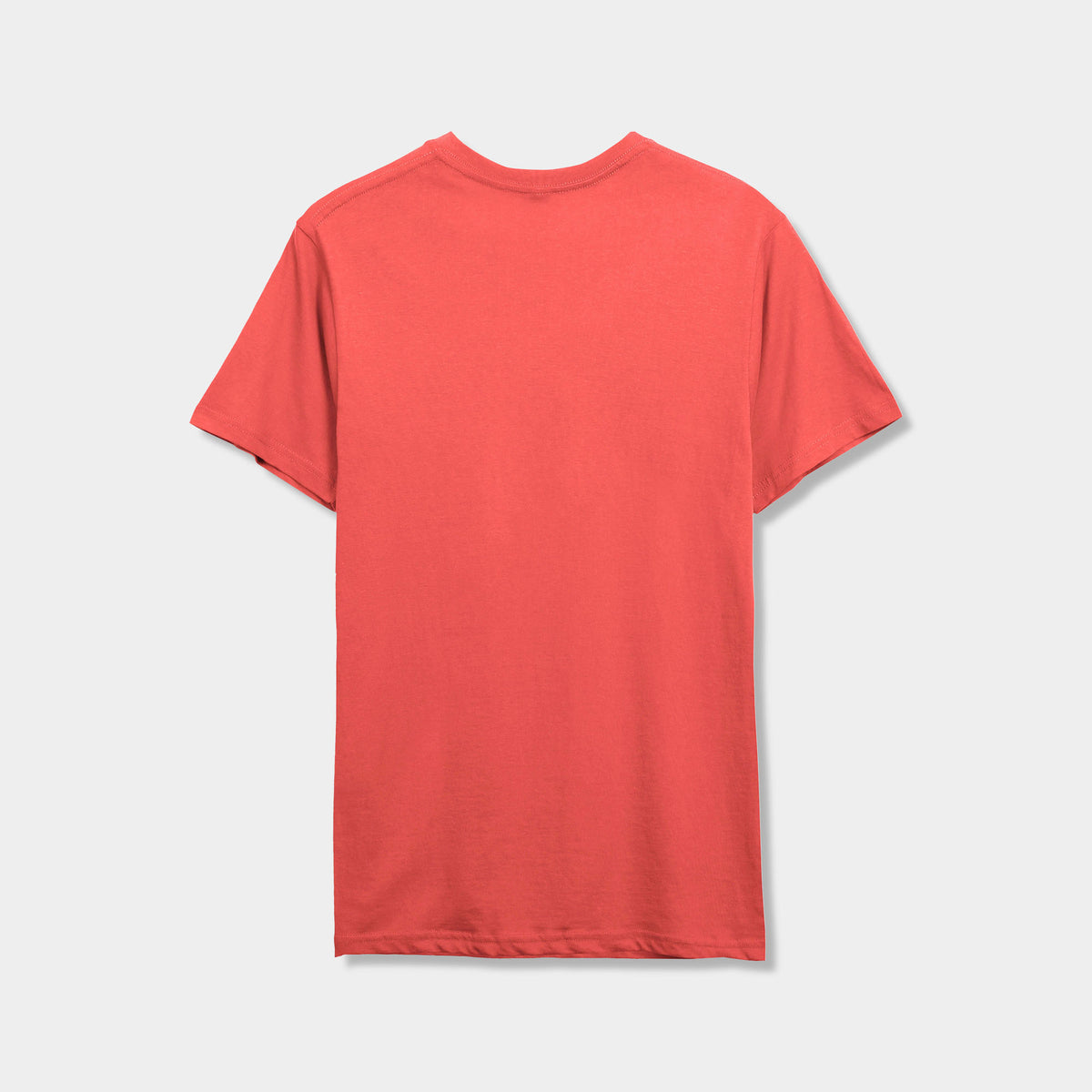 Men’s V-Neck T-Shirt in v neck men_v neck t shirts for men_best v neck t shirts mens_mens deep v neck t shirts_v neck shirt mens_best v neck undershirt_Coral - Hat and Beyond blank