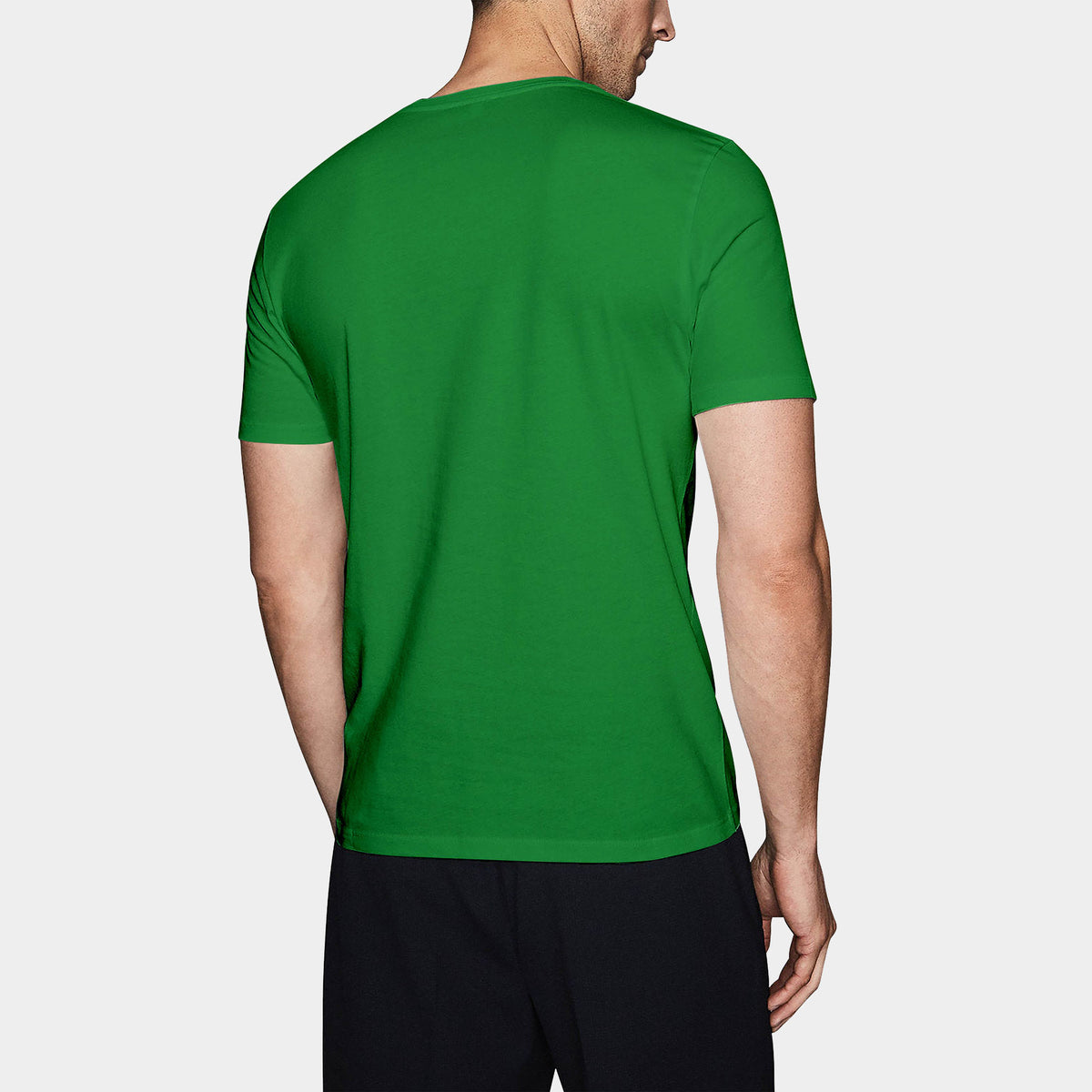 Men’s V-Neck T-Shirt in v neck men_v neck t shirts for men_best v neck t shirts mens_mens deep v neck t shirts_v neck shirt mens_best v neck undershirt_Kelly Green - Hat and Beyond
