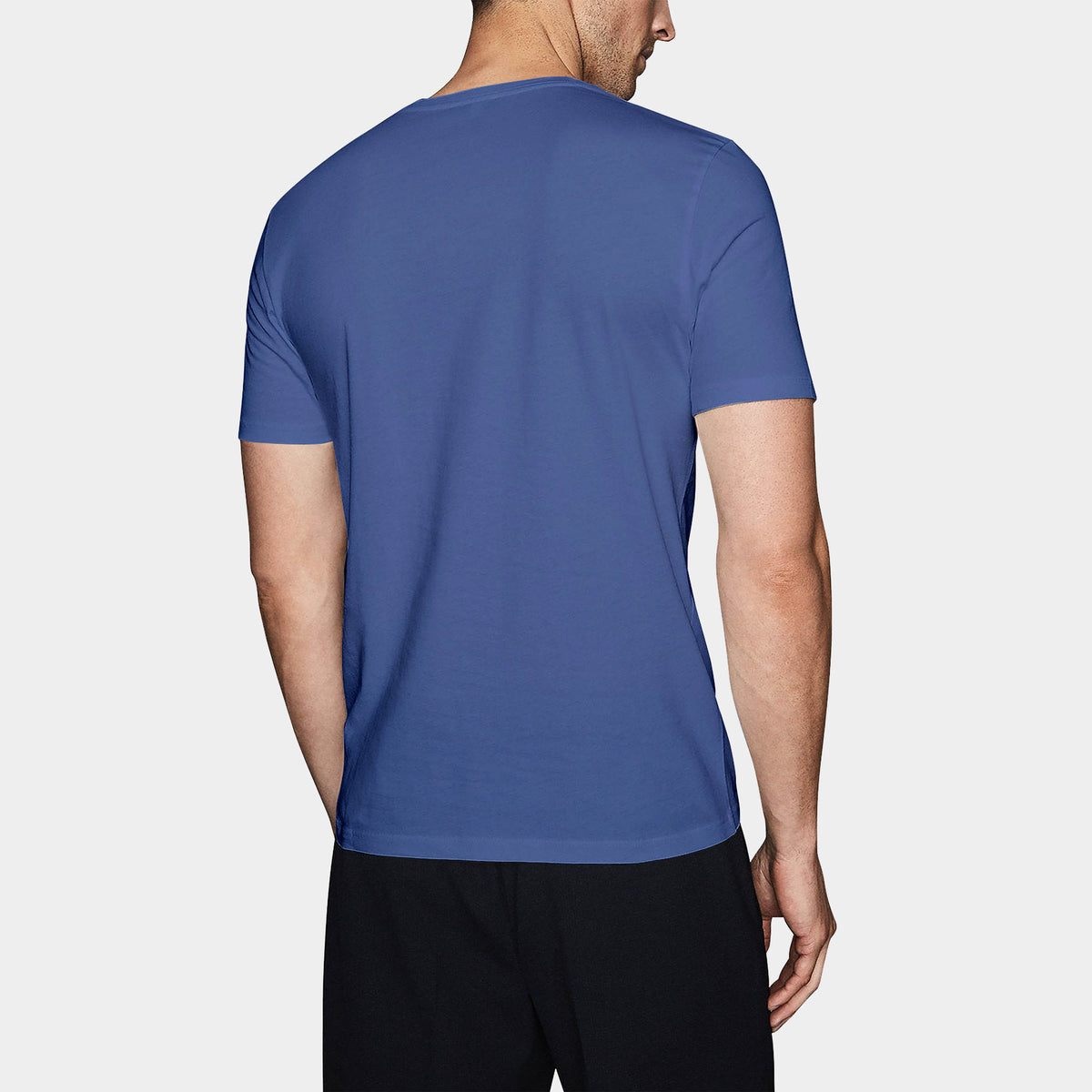 Men’s V-Neck T-Shirt in v neck men_v neck t shirts for men_best v neck t shirts mens_mens deep v neck t shirts_v neck shirt mens_best v neck undershirt_Royal Blue - Hat and Beyond 