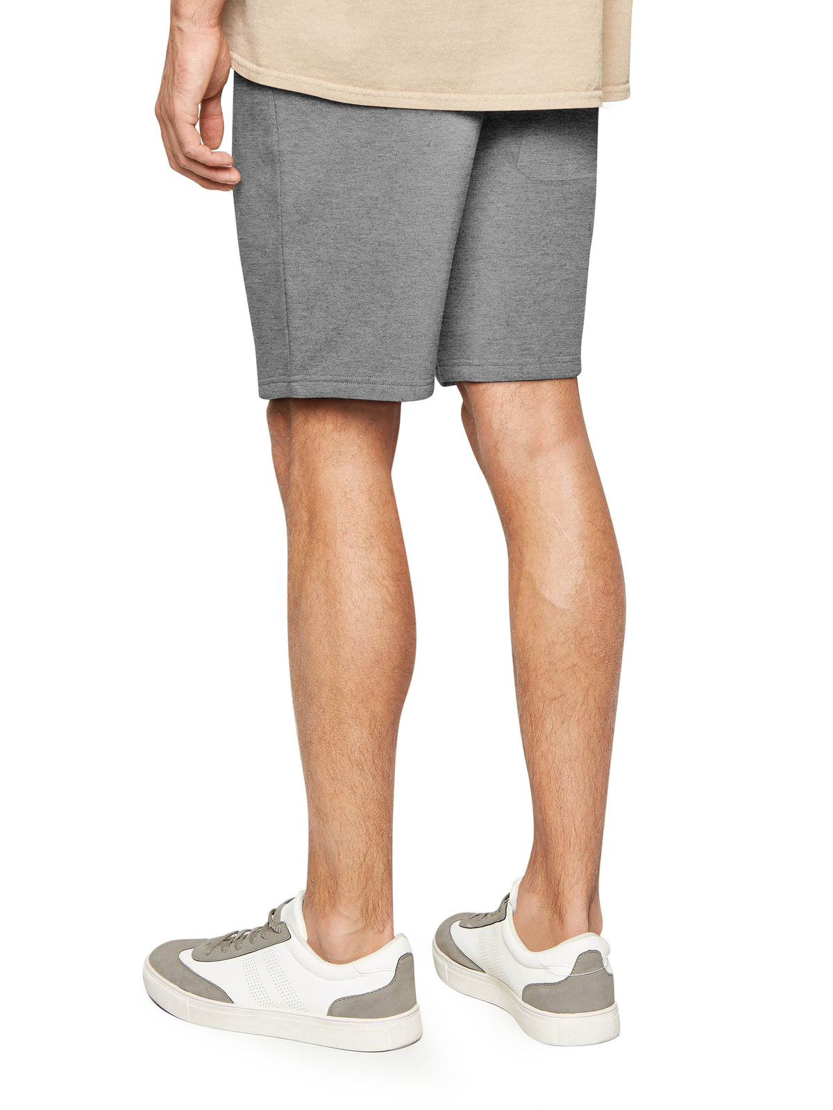 Men’s Premium Sweat Shorts with Elastic Drawstring in Athletic Heather - Hat and Beyond fleece joggers