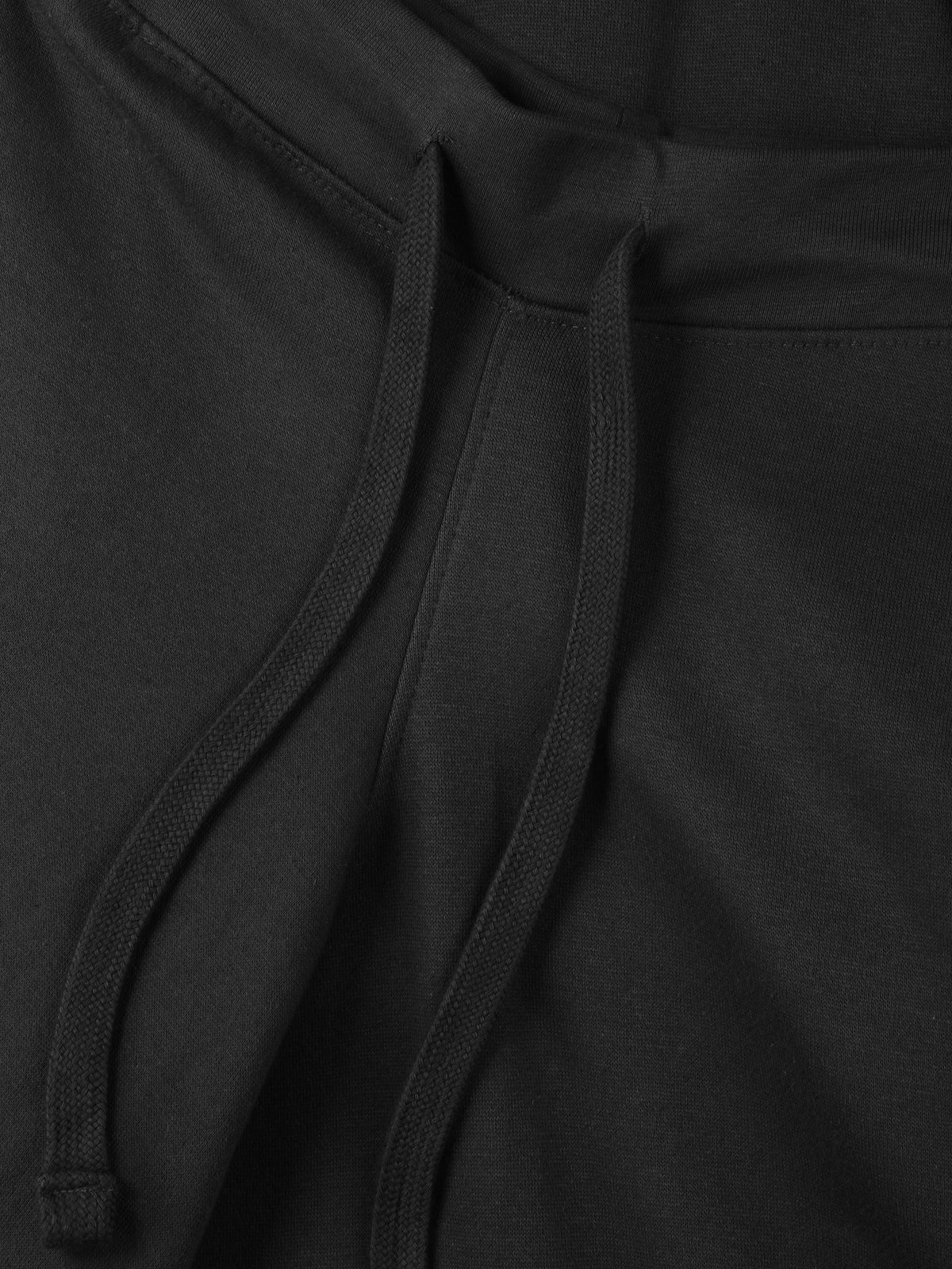 Men’s Premium Sweat Shorts with Elastic Drawstring in Black - Hat and Beyond fleece joggers