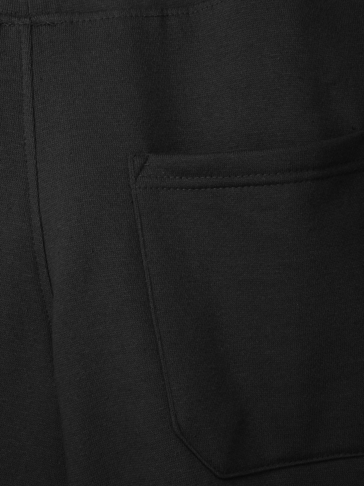 Men’s Premium Sweat Shorts with Elastic Drawstring in Black - Hat and Beyond fleece joggers