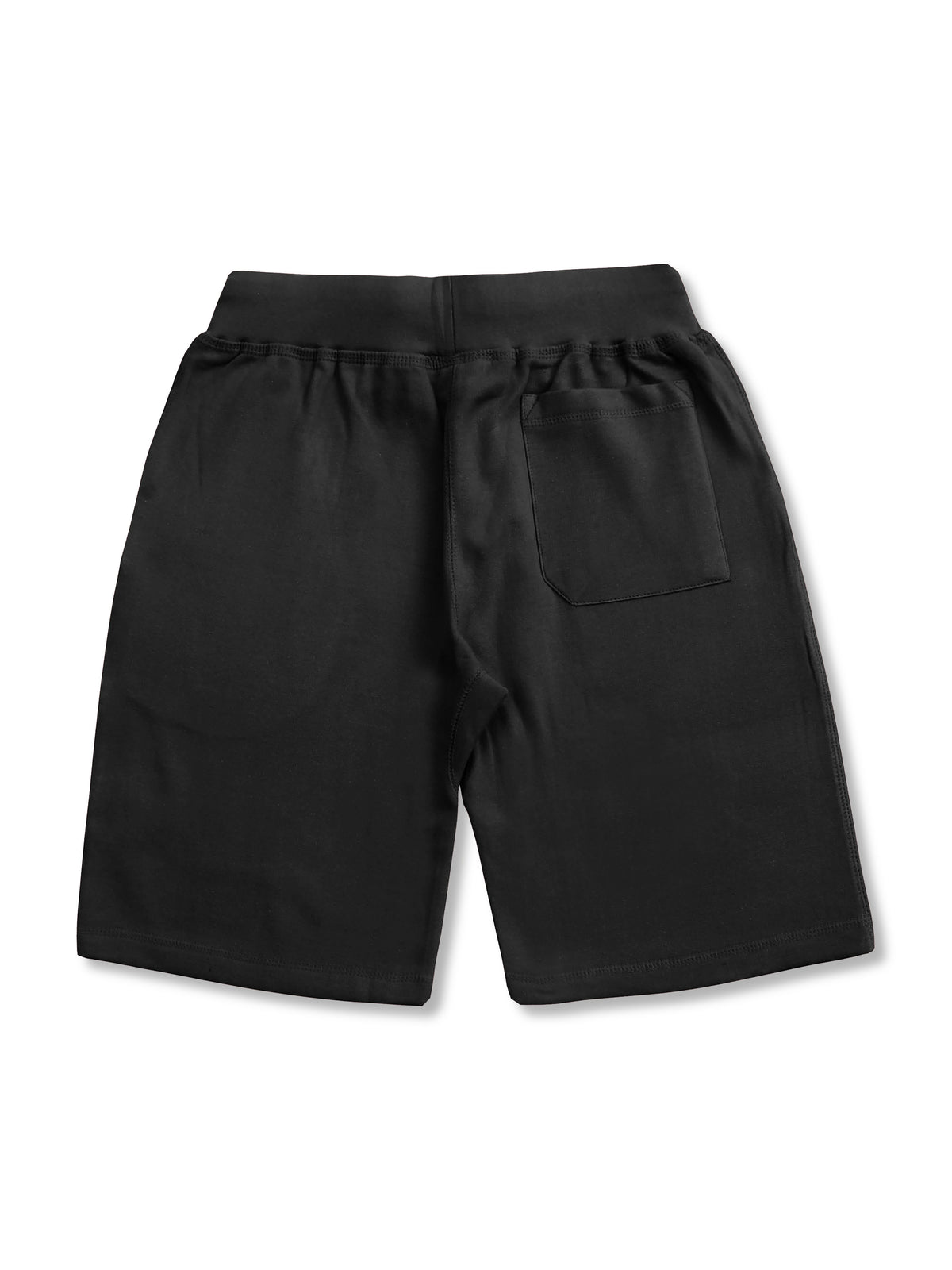 Men’s Premium Sweat Shorts with Elastic Drawstring in Black - Hat and Beyond fleece joggers