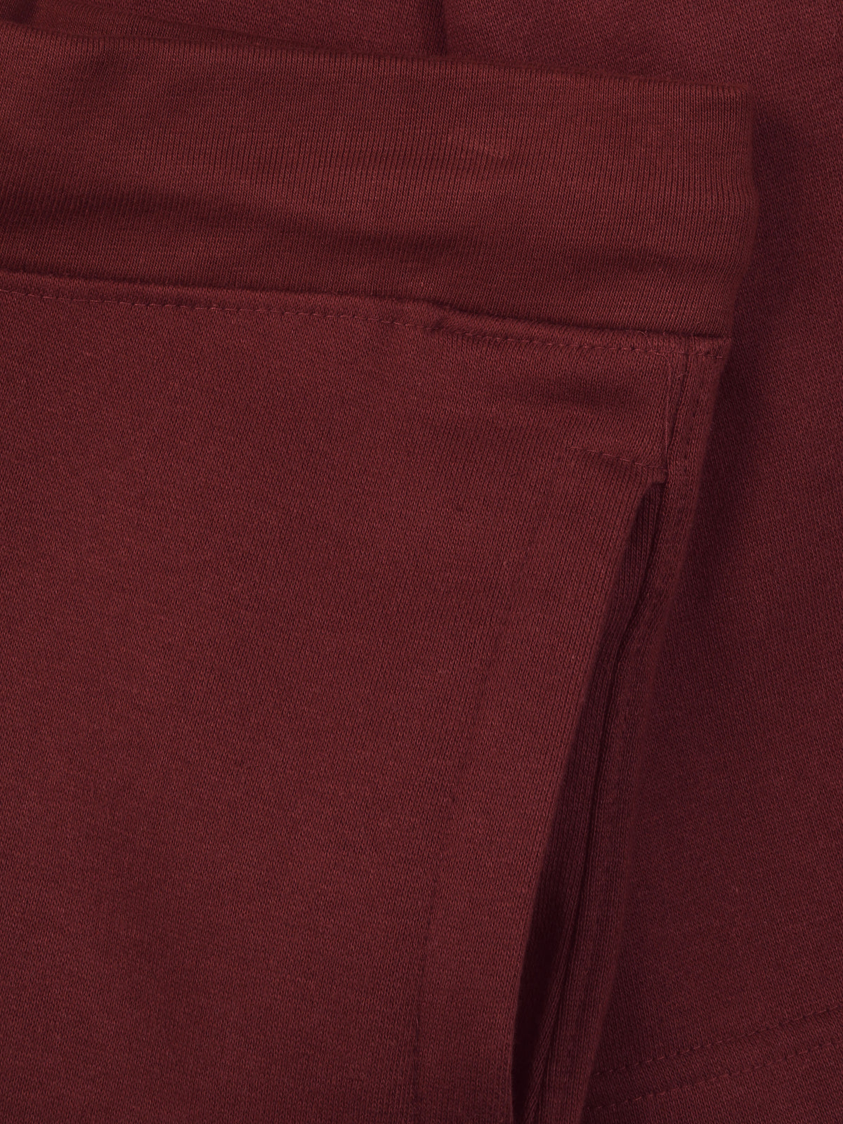 Men’s Premium Sweat Shorts with Elastic Drawstring in Burgundy - Hat and Beyond fleece joggers