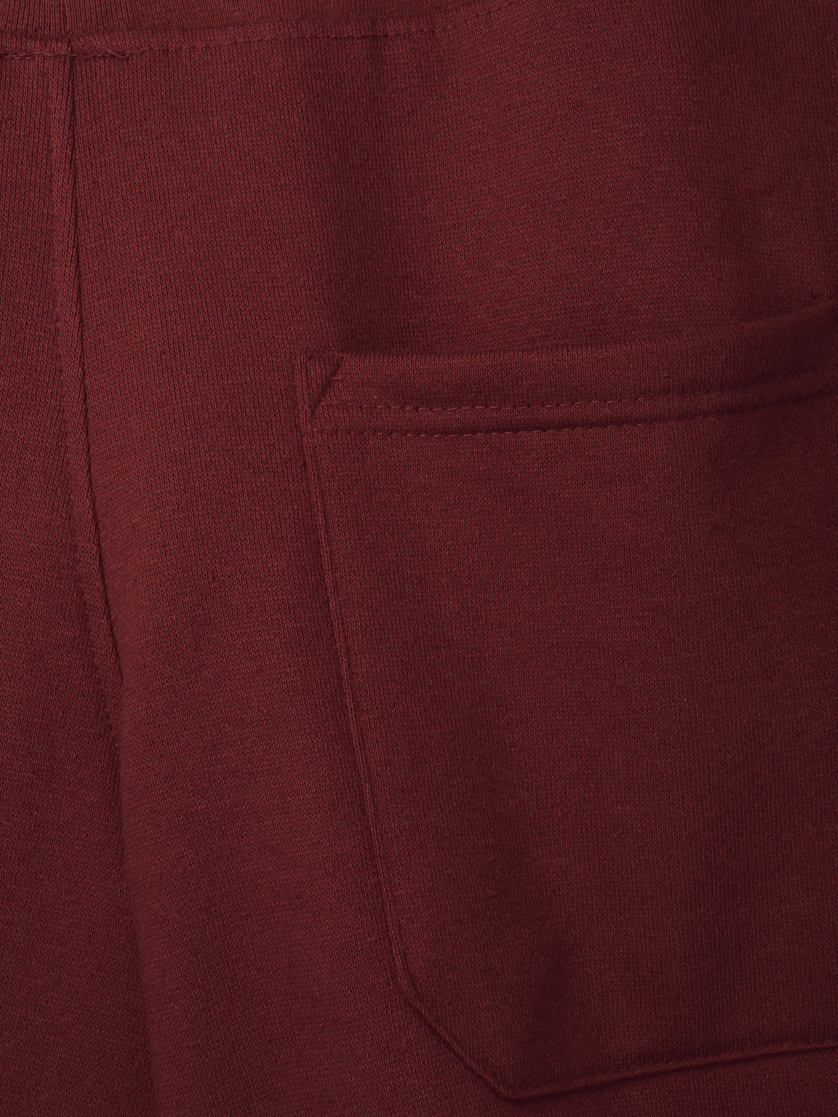 Men’s Premium Sweat Shorts with Elastic Drawstring in Burgundy - Hat and Beyond fleece joggers