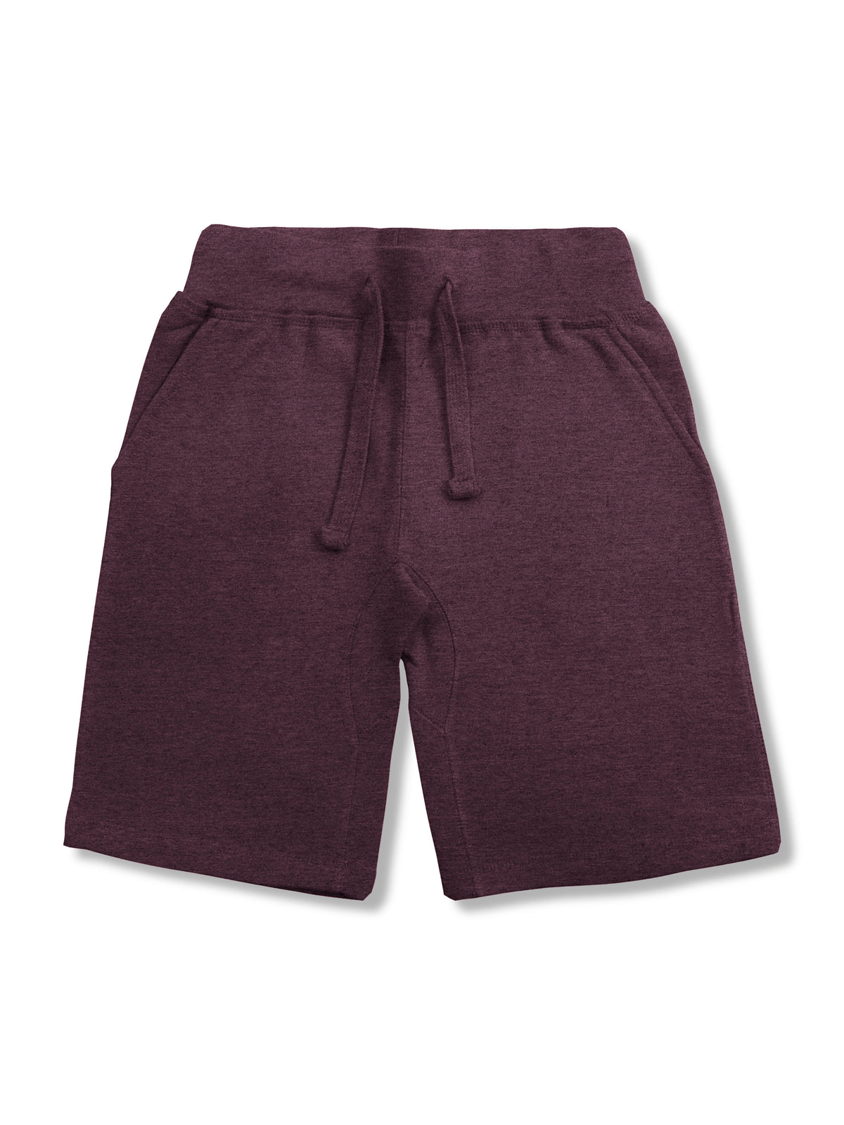 Men’s Premium Sweat Shorts with Elastic Drawstring in Burgundy - Hat and Beyond fleece joggers