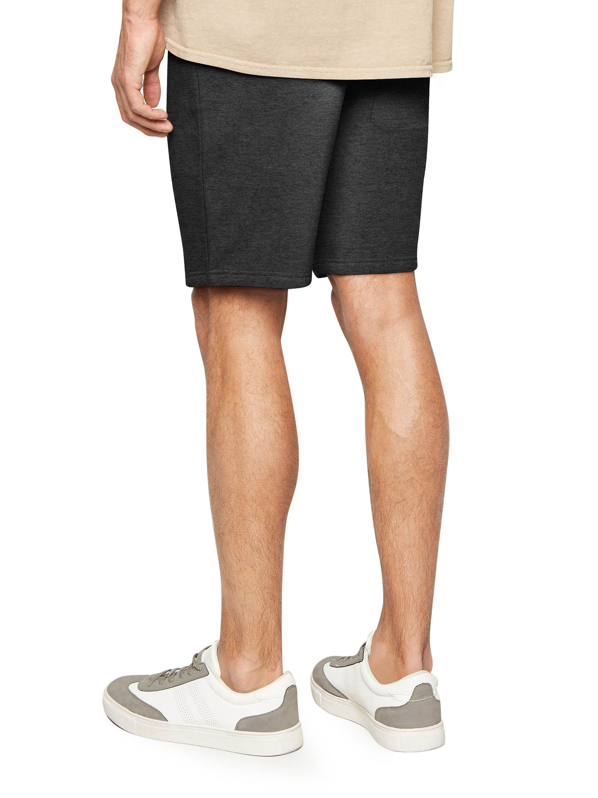 Men’s Premium Sweat Shorts with Elastic Drawstring in Charcoal - Hat and Beyond fleece joggers