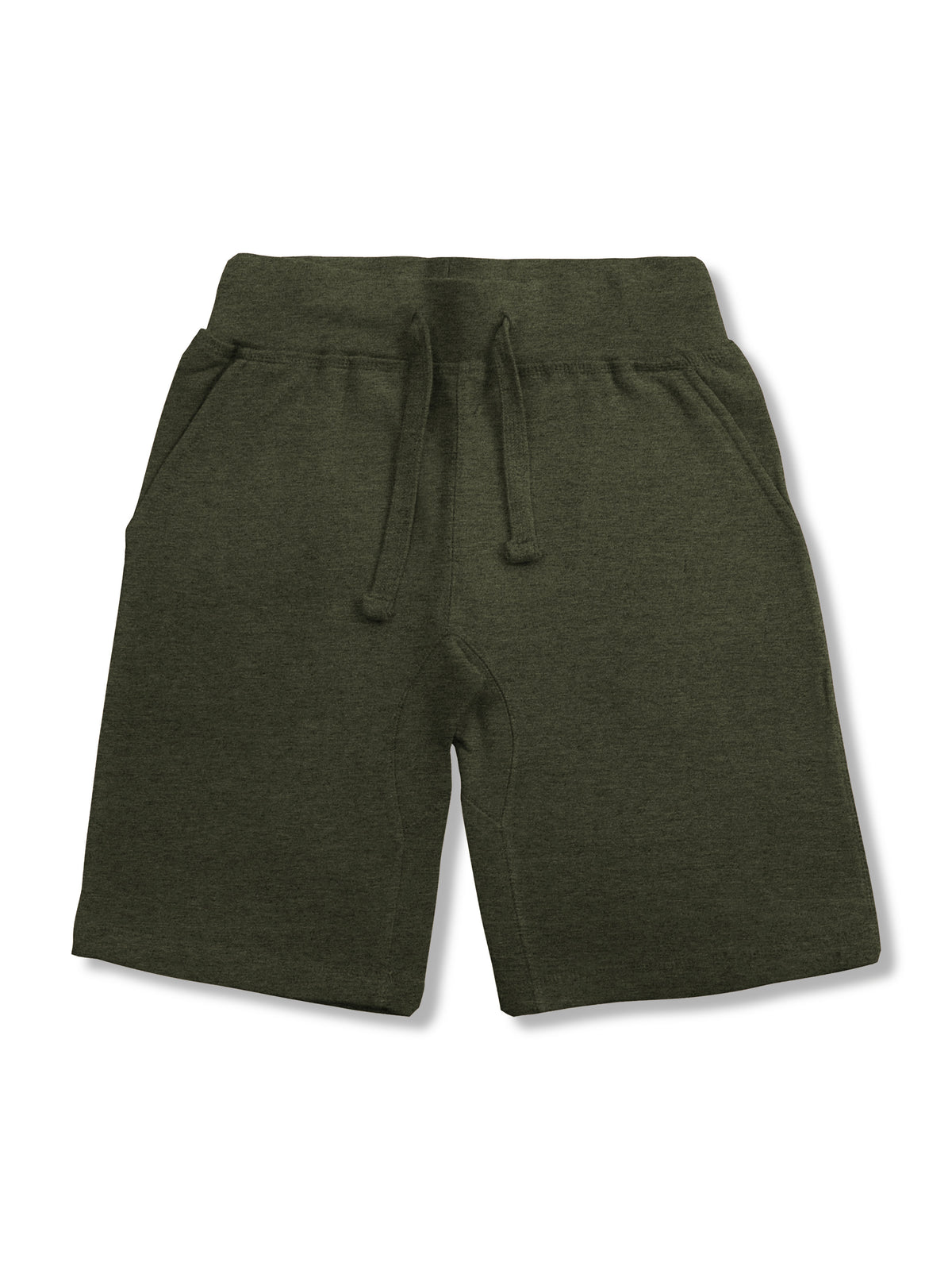 Men’s Premium Sweat Shorts with Elastic Drawstring in Military Green - Hat and Beyond fleece joggers