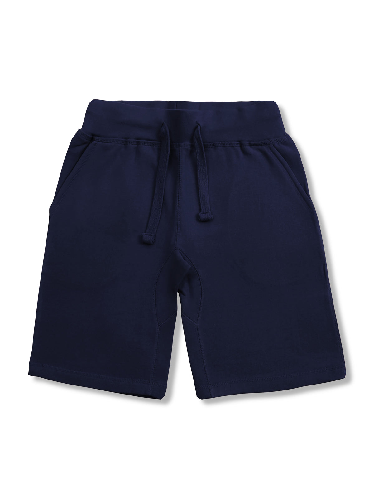 Men’s Premium Sweat Shorts with Elastic Drawstring in Navy - Hat and Beyond fleece joggers