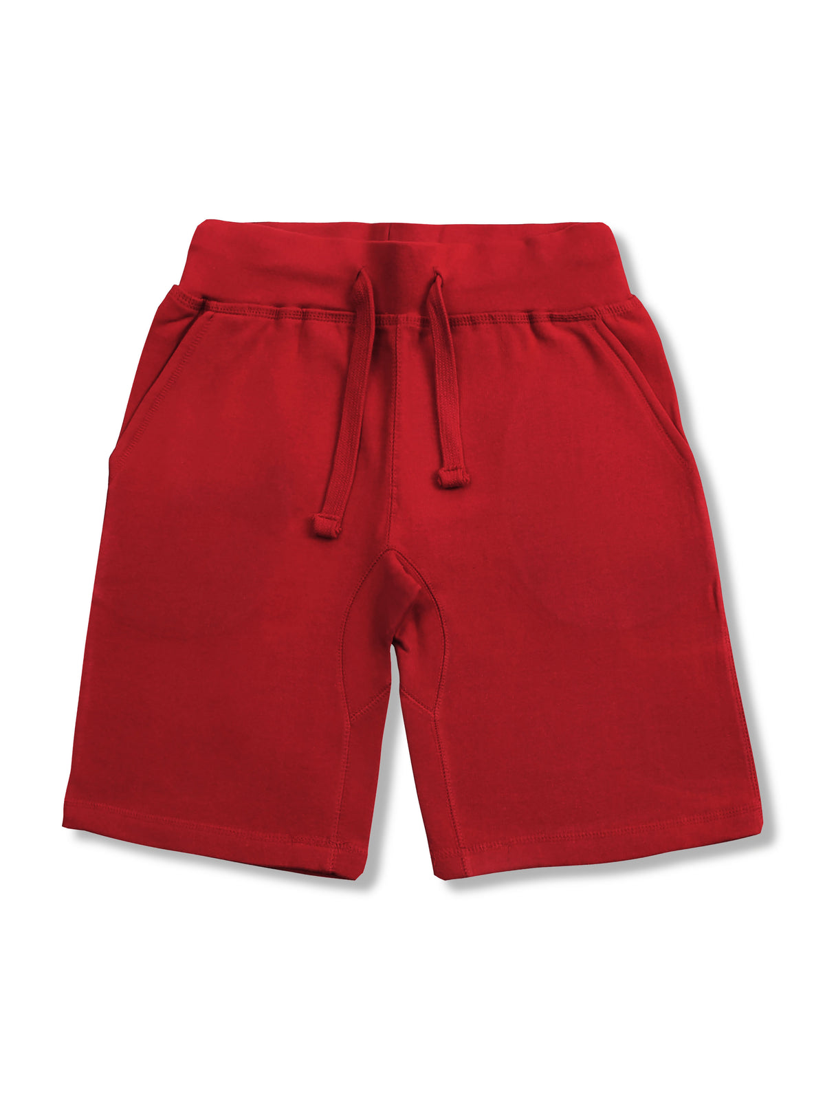 Men’s Premium Sweat Shorts with Elastic Drawstring in Red - Hat and Beyond fleece joggers