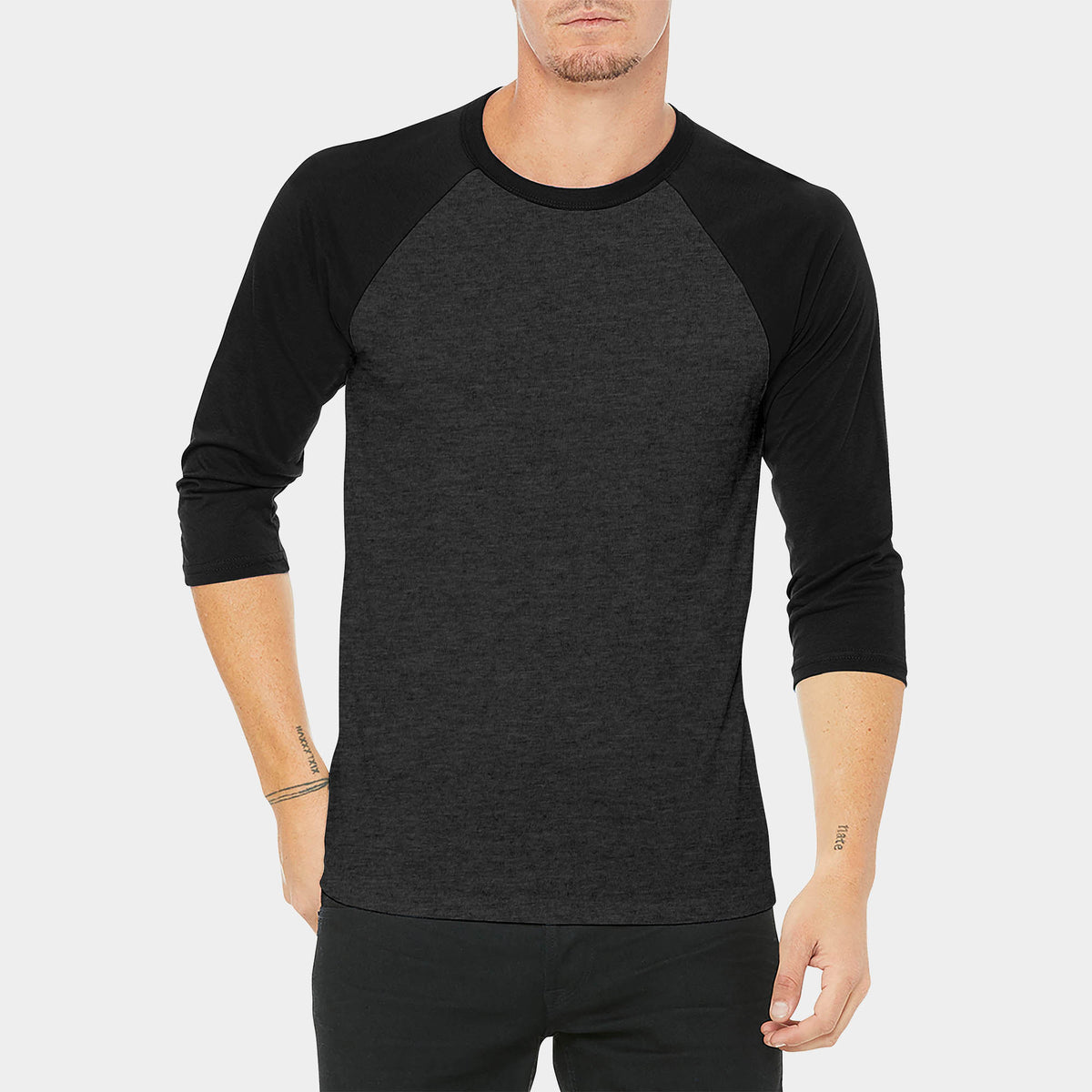 Men’s 3/4 Sleeve Baseball Raglan Shirt in baseball tee_baseball tee shirts_raglan tee_softball tee_baseball t_long sleeve baseball tee_ raglan baseball tee_ baseball t shirt mens_ 