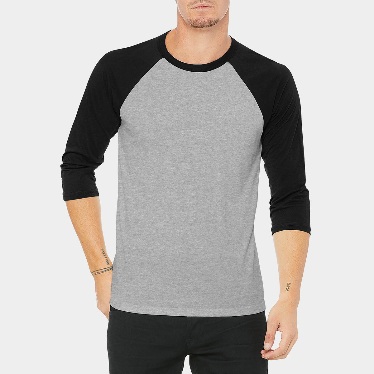 Men’s 3/4 Sleeve Baseball Raglan Shirt in baseball tee_baseball tee shirts_raglan tee_softball tee_baseball t_long sleeve baseball tee_ raglan baseball tee_ baseball t shirt mens_ 
