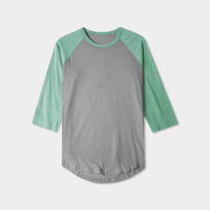  Men's Full Length Sleeve Raglan Cotton Baseball Tee Shirt (S,  Black/Charcoal) : Clothing, Shoes & Jewelry