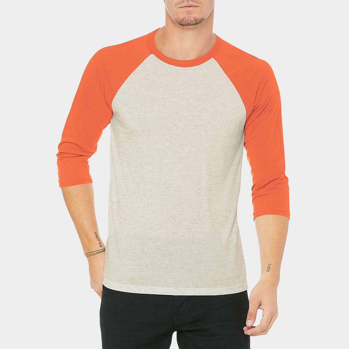 Men’s 3/4 Sleeve Baseball Raglan Shirt in baseball tee_baseball tee shirts_raglan tee_softball tee_baseball t_long sleeve baseball tee_ raglan baseball tee_ baseball t shirt mens_ 