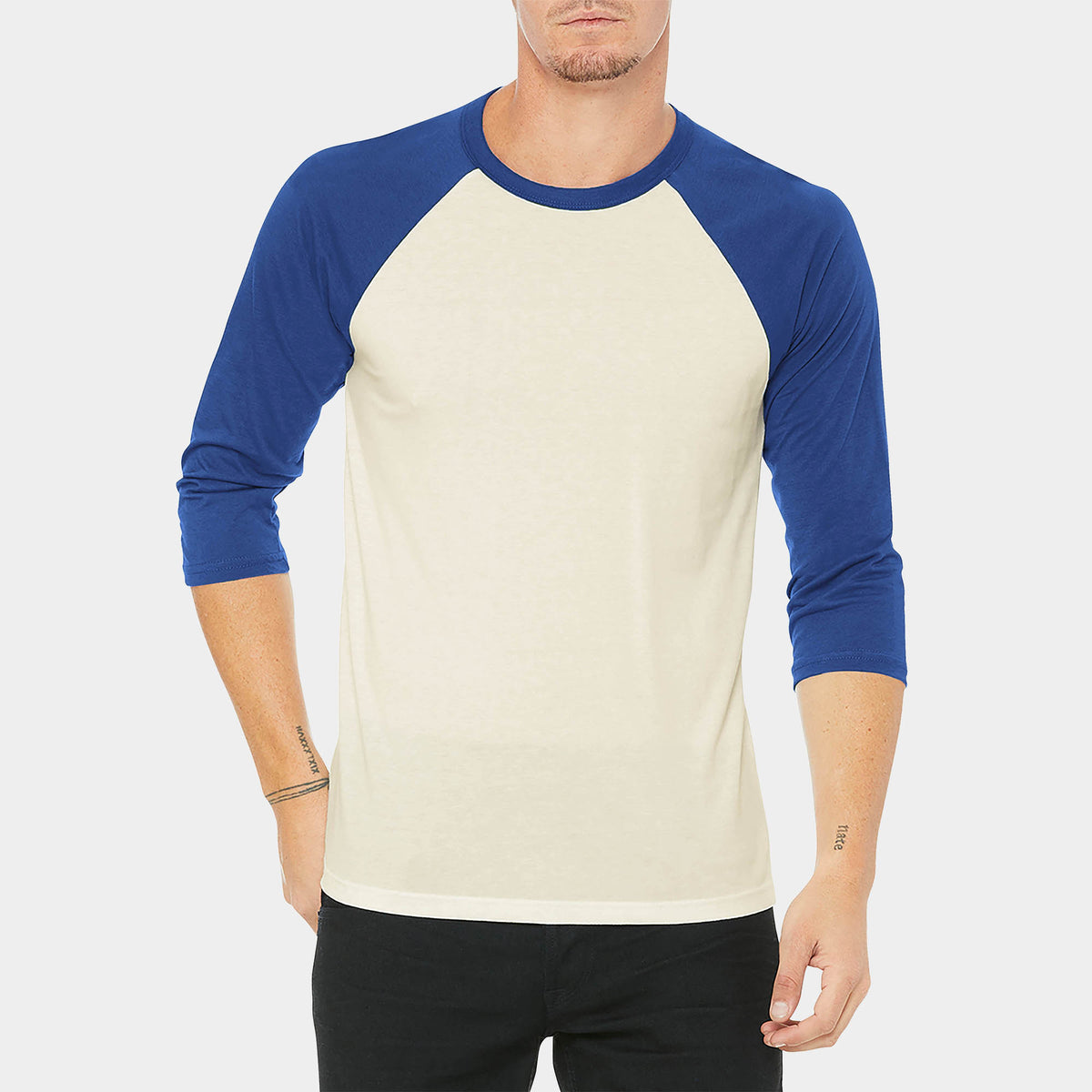 Men’s 3/4 Sleeve Baseball Raglan Shirt in baseball tee_baseball tee shirts_raglan tee_softball tee_baseball t_long sleeve baseball tee_ raglan baseball tee_ baseball t shirt mens_ 