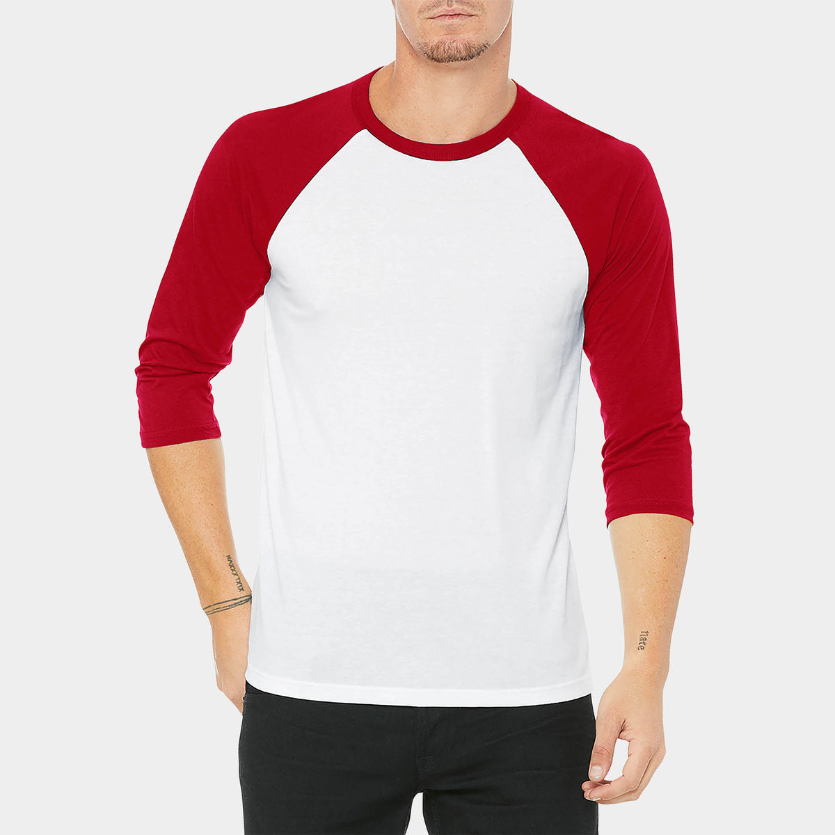 Men’s 3/4 Sleeve Baseball Raglan Shirt in baseball tee_baseball tee shirts_raglan tee_softball tee_baseball t_long sleeve baseball tee_ raglan baseball tee_ baseball t shirt mens_ 