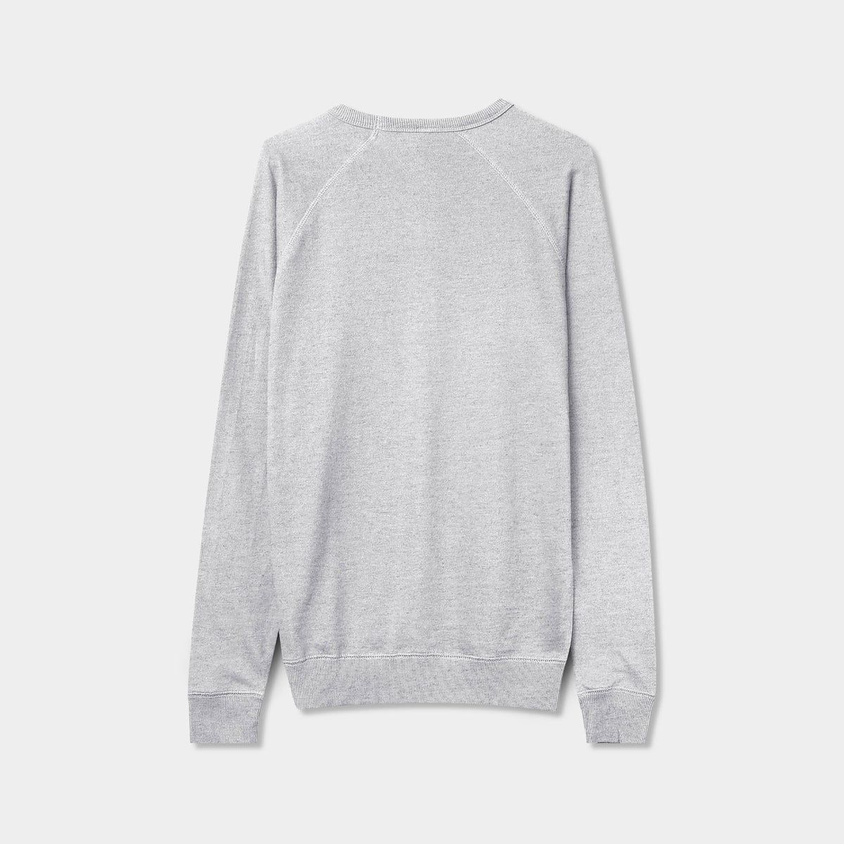 Men’s French Terry Crew Neck Sweater in sweater_cardigan_crew neck sweater_long sweater_mens sweater_cute sweaters_mens cardigan_french terry fabric_french terry_Heather gray - Hat