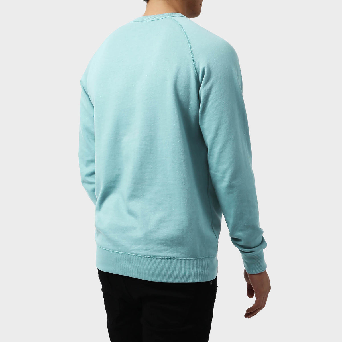 Men’s French Terry Crew Neck Sweater in sweater_cardigan_crew neck sweater_long sweater_mens sweater_cute sweaters_mens cardigan_french terry fabric_french terry_Island Paradise - 