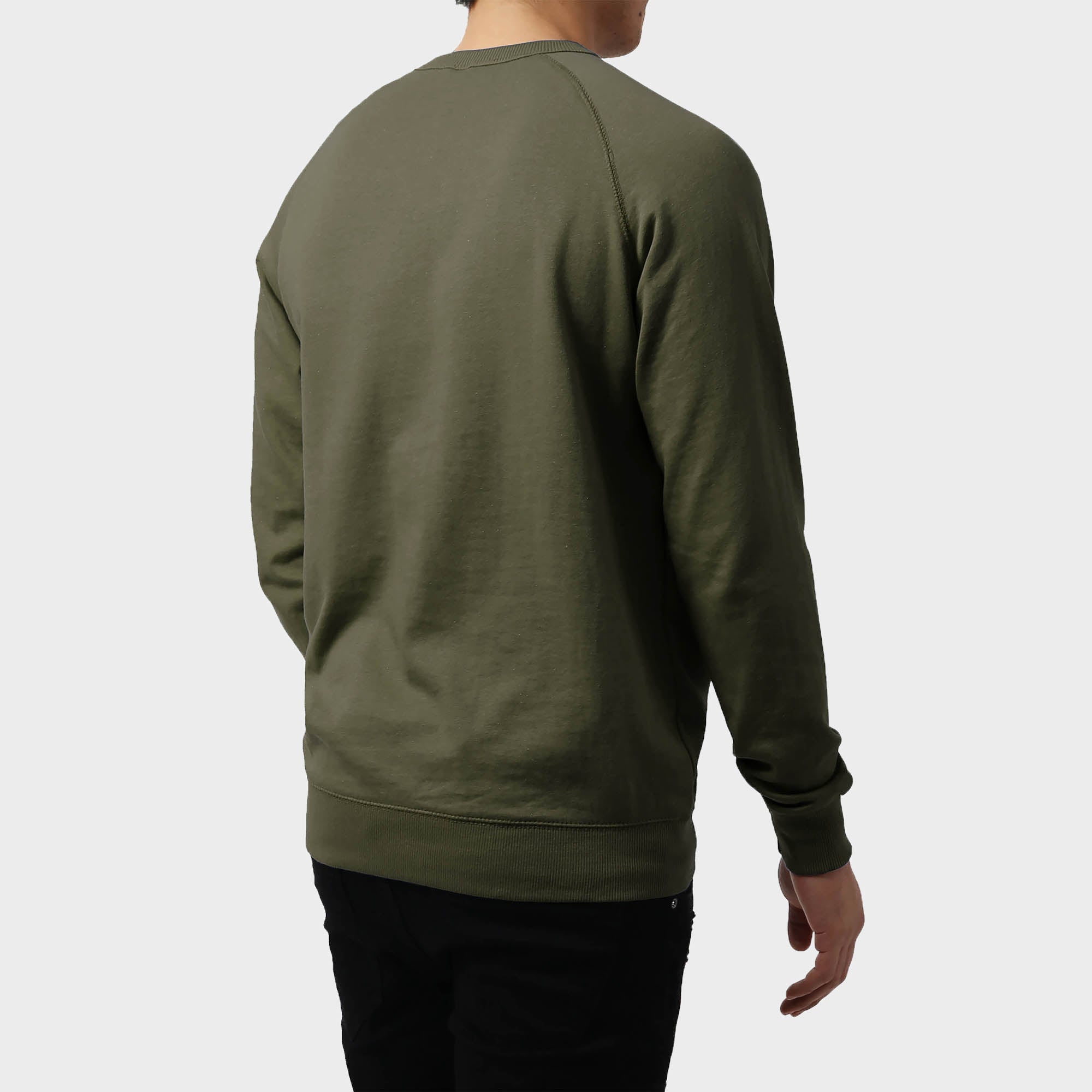 sweater_cardigan_crew neck sweater_long sweater_mens sweater_cute sweaters_mens cardigan_french terry fabric_french terry_Military Green